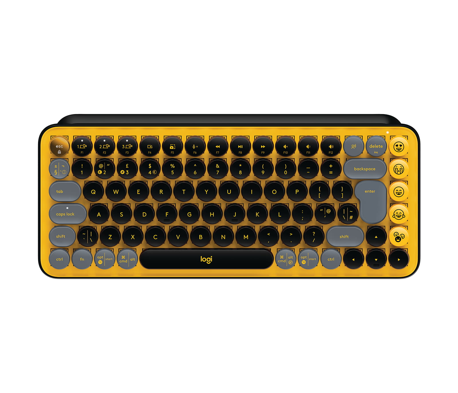 Logitech POP Keys - Tastatur - kabellos - USB, Bluetooth LE, Bluetooth 5.1