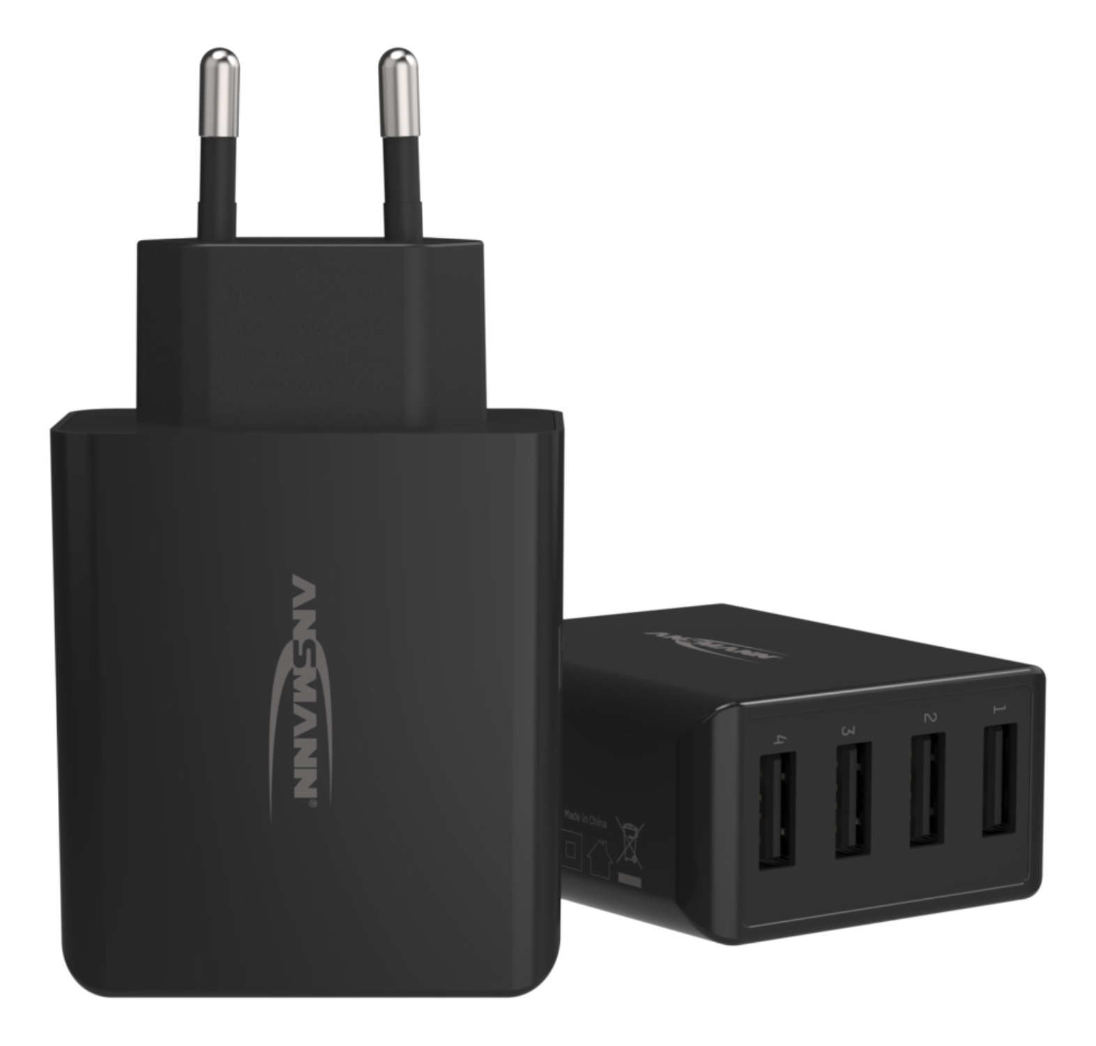 Ansmann Home Charger HC430 - Netzteil - 30 Watt - 6 A - 4 Ausgabeanschlussstellen (4 x USB)