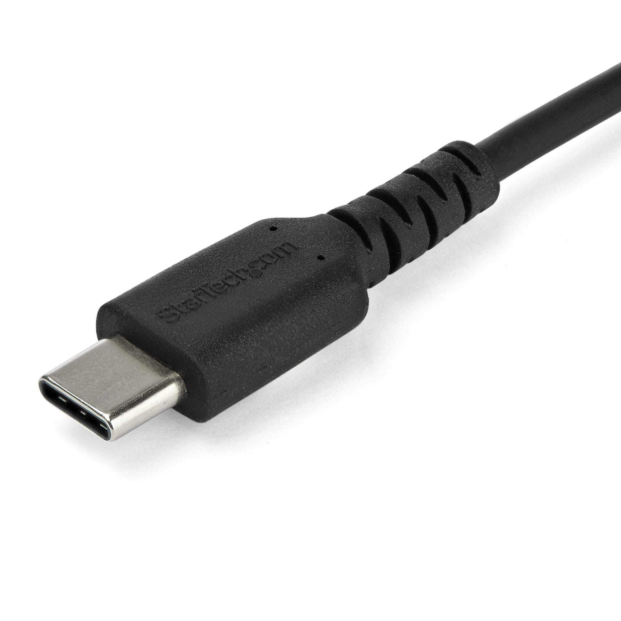 StarTech.com 1m USB-C Ladekabel - Langlebiges USB 2.0 Typ C zu USB C Datenübertragungs-/Schnellladekabel - TPE Mantel Aramidfaser M/M 60W Schwarz - Samsung S10 S20 iPad Pro MS Surface (RUSB2AC1MB)