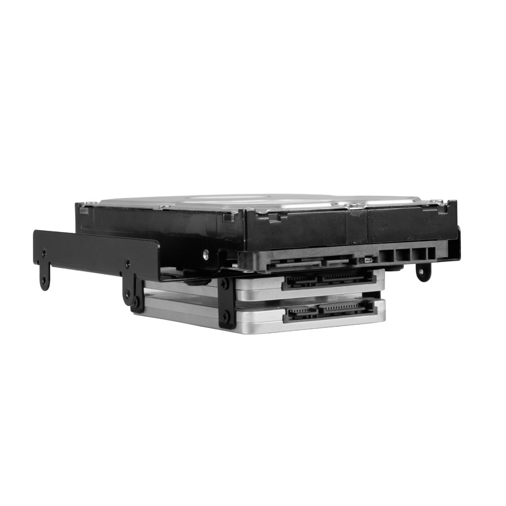 Sharkoon 5.25" BayExtension - Laufwerksschachtadapter - 5,25" bis 3,5" / 2,5" (13,3 cm bis 8,9/6,4 cm)