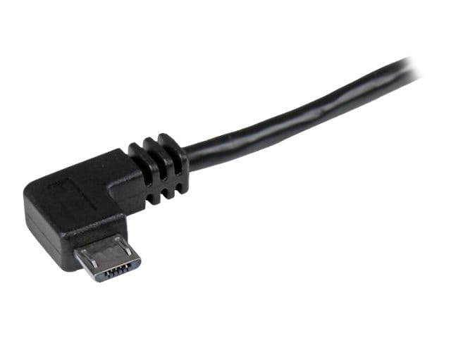 StarTech.com Micro USB Kabel mit rechts gewinkelten Anschlüssen - Stecker/Stecker - 2m - USB A zu Micro B Anschlusskabel - USB-Kabel - Micro-USB Typ B (M)
