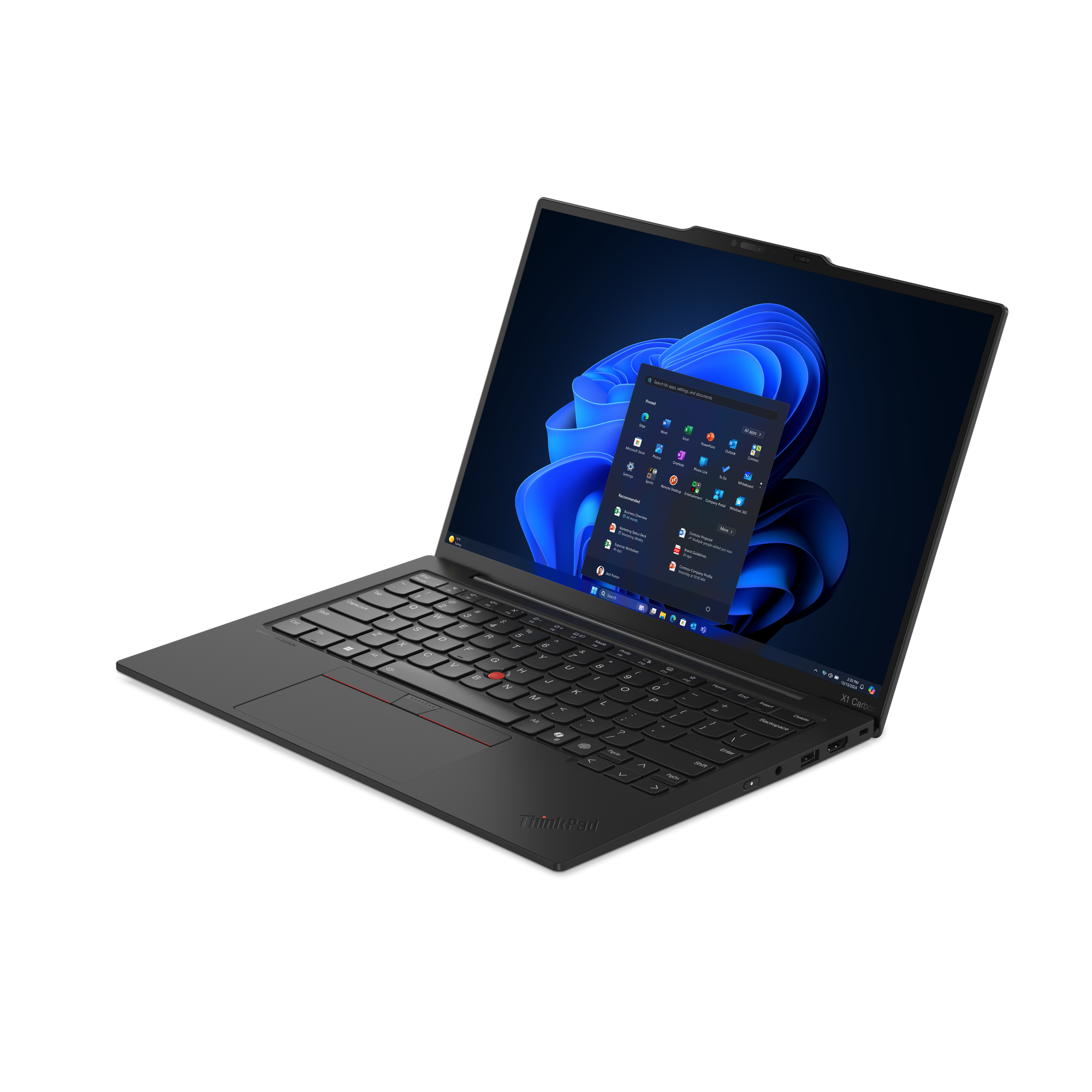 Lenovo ThinkPad X1 Carbon Gen 13 21NS - 180°-Scharnierdesign - Intel Core Ultra 7 258V / 2.2 GHz - Evo - Win 11 Pro - Intel Arc Graphics 140V - 32 GB RAM - 2 TB SSD TCG Opal Encryption 2, NVMe, Performance - 35.6 cm (14")
