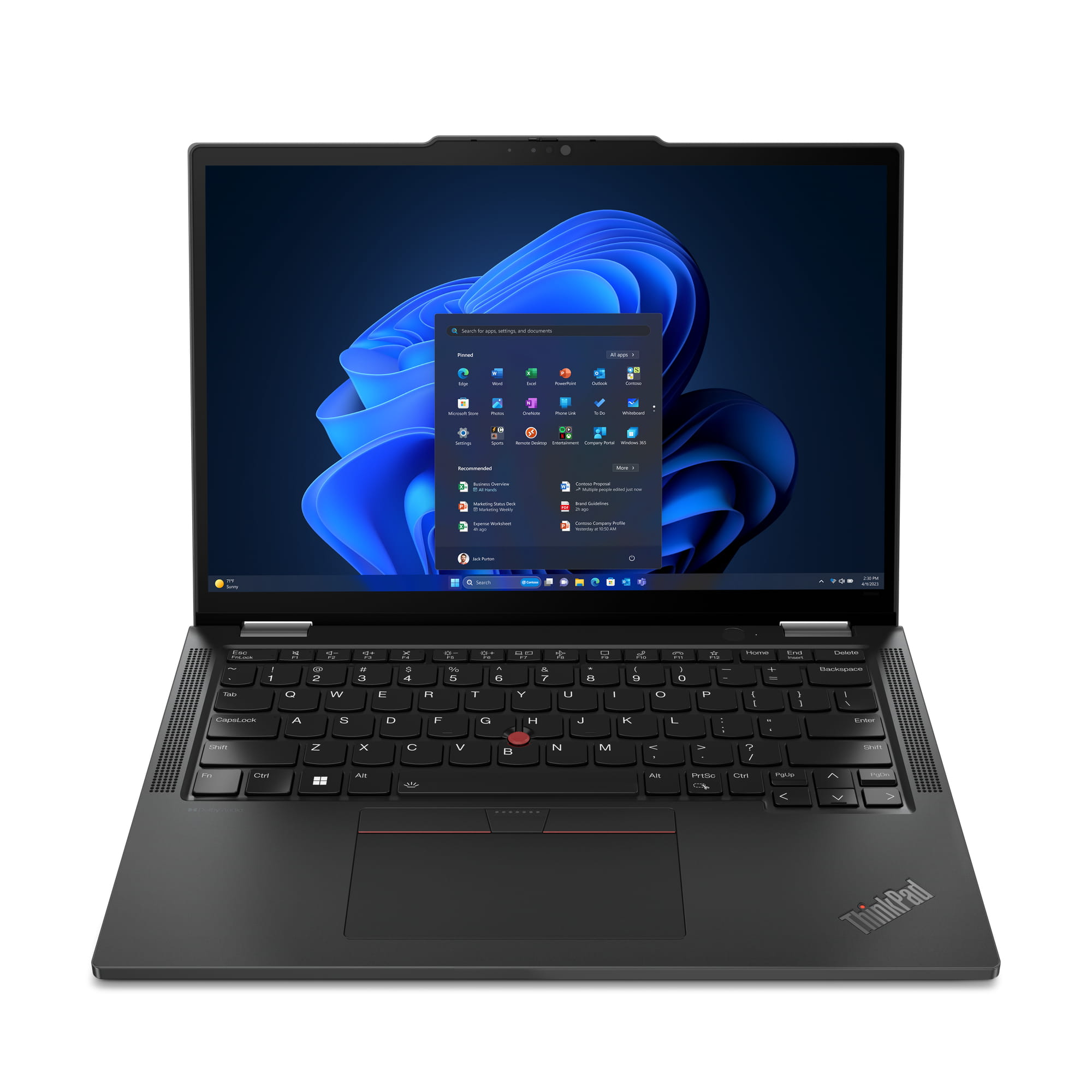 Lenovo ThinkPad X13 2-in-1 Gen 5 21LW - Flip-Design - Intel Core Ultra 5 125U / 1.3 GHz - Evo - Win 11 Pro - Intel Graphics - 16 GB RAM - 512 GB SSD TCG Opal Encryption 2, NVMe - 33.8 cm (13.3")