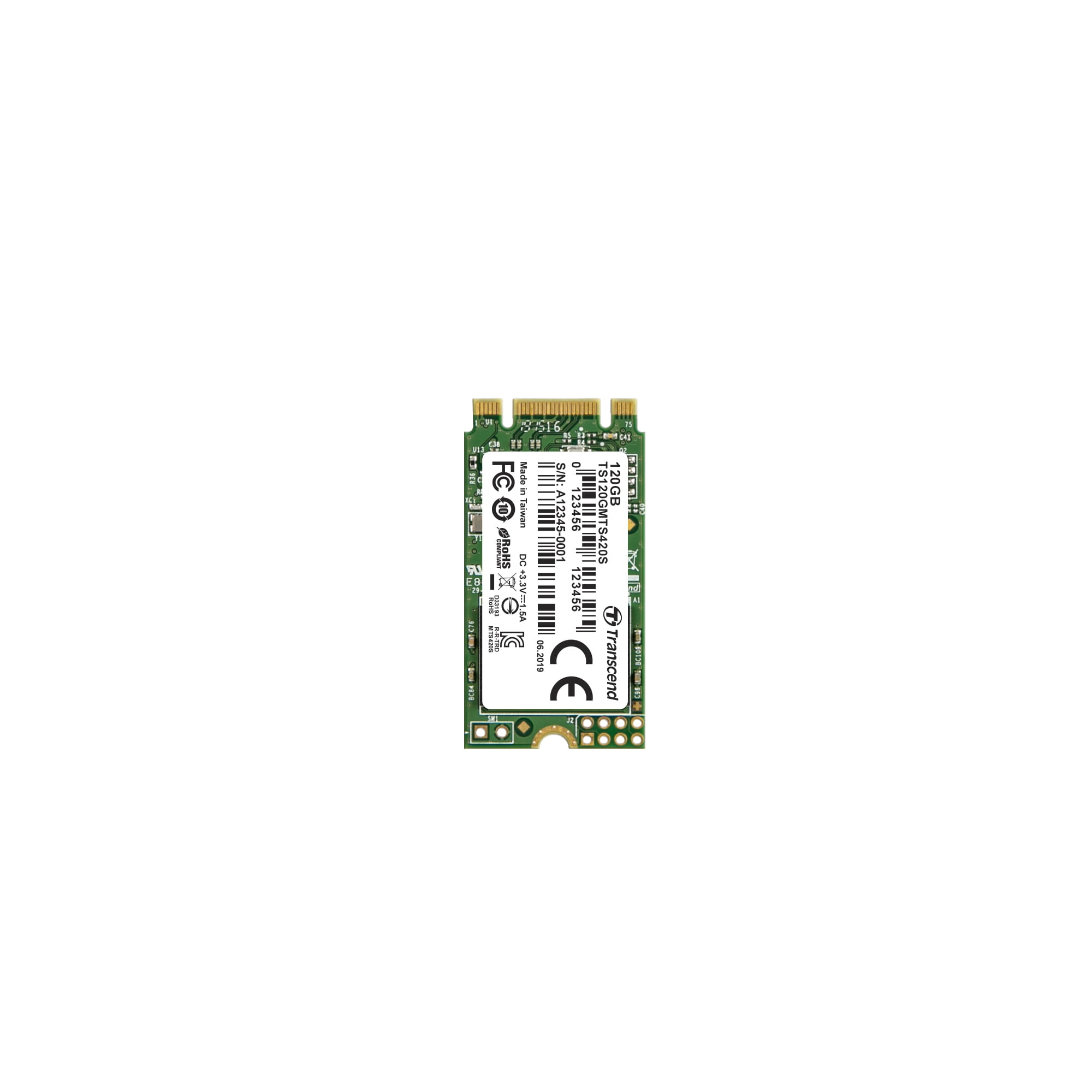 Transcend MTS420 - 120 GB SSD - intern - M.2 2242
