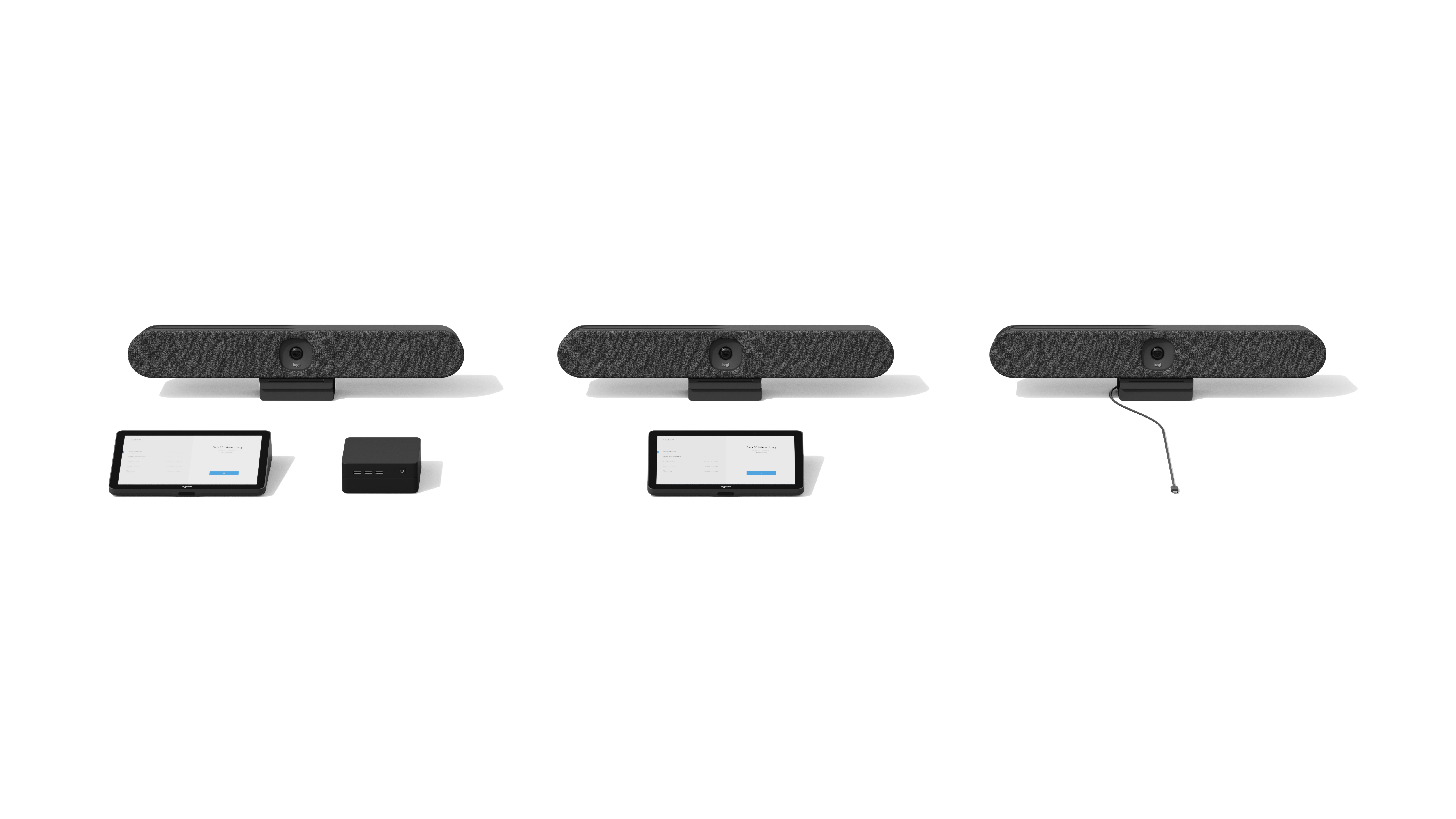 Logitech Tap IP Appliance Room Solutions Huddle + Small Rooms - Kit für Videokonferenzen (Logitech Rally Bar Huddle, Logitech Tap IP)