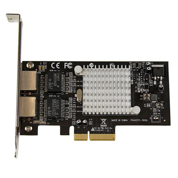 StarTech.com Dual Port PCI Express (PCIe x4) Gigabit Ethernet Server Adapter - 2 Port Network Card - Intel i350 NIC - GbE Network Card (ST2000SPEXI)
