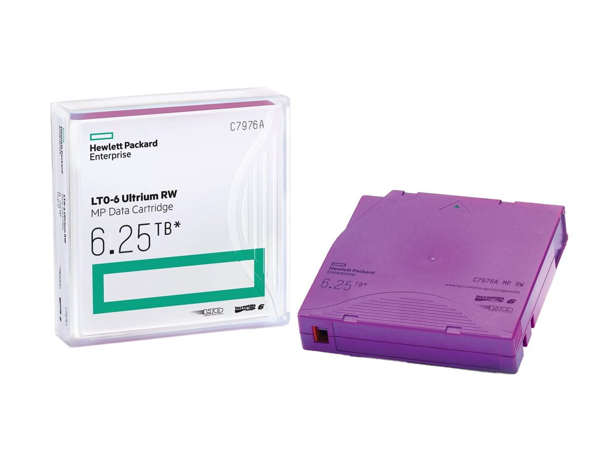 HPE RW Data Cartridge - 20 x LTO Ultrium 6 - 2.5 TB / 6.25 TB