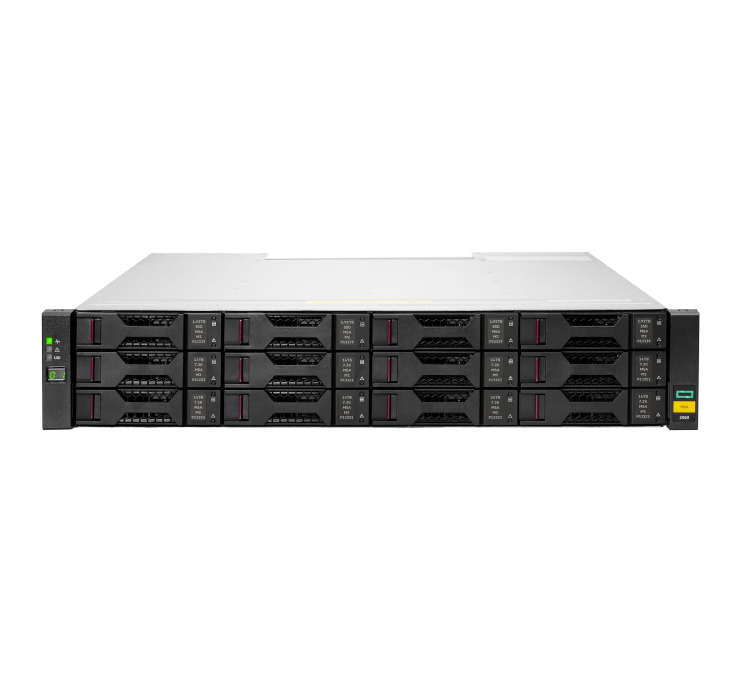 HPE Modular Smart Array 2060 16Gb Fibre Channel LFF Storage - 6th Generation - Festplatten-Array - 0 TB - 12 Schächte (SAS-3)