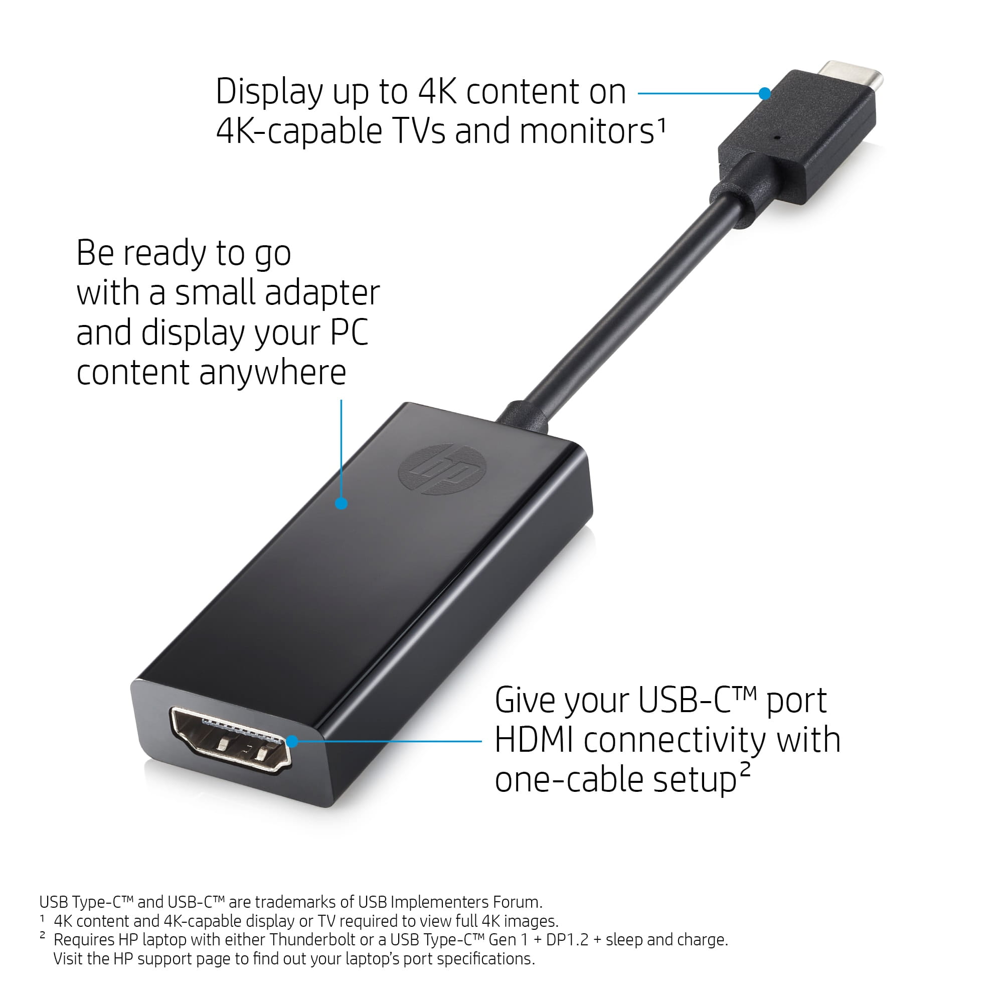 HP  Externer Videoadapter - USB-C - HDMI - für OMEN by HP 15