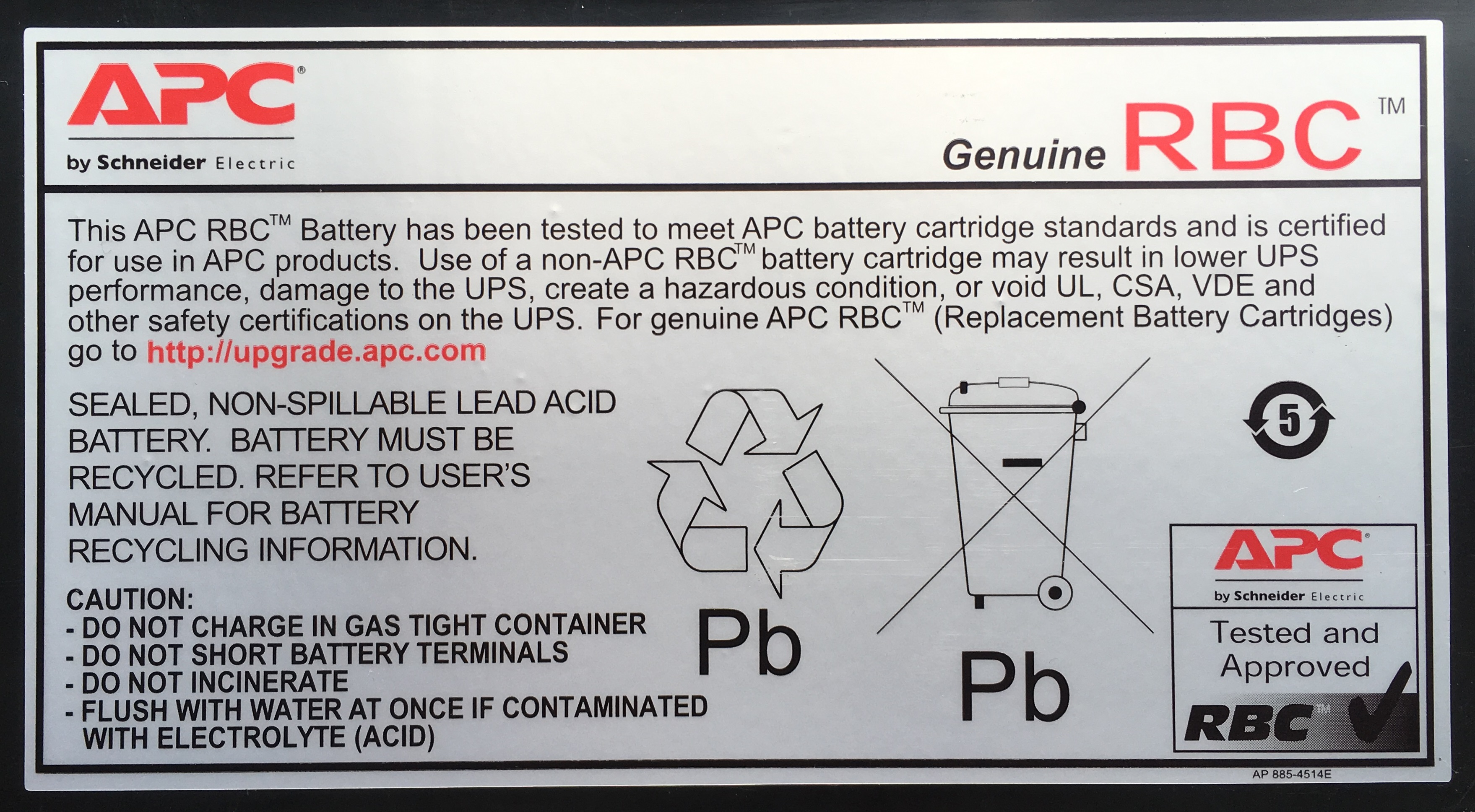 APC Replacement Battery Cartridge #59 - USV-Akku