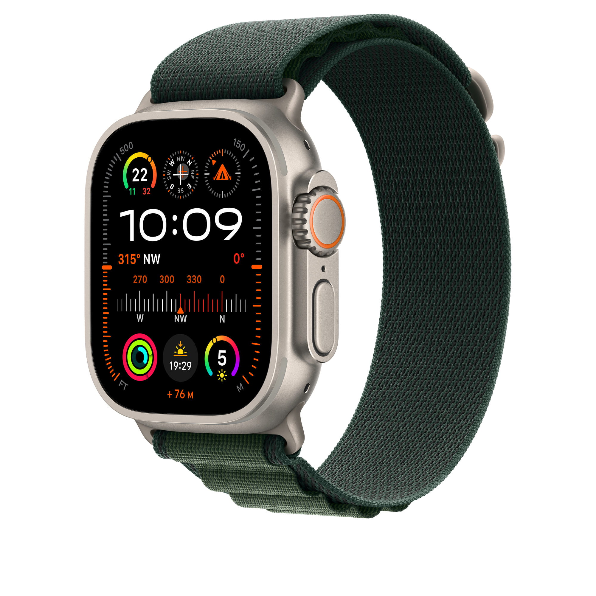 Apple Loop für Smartwatch - 49 mm, natürliche Titan-Oberfläche