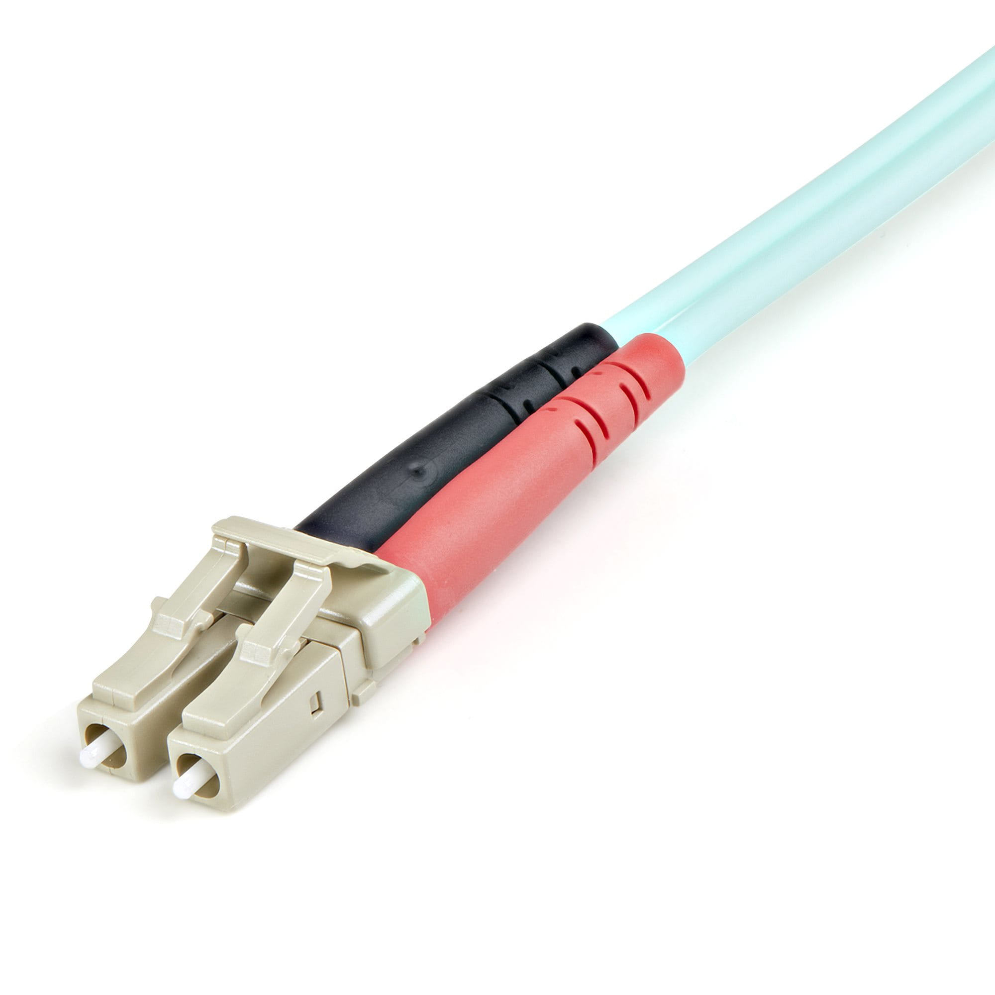 StarTech.com 1m (3ft) LC/UPC to LC/UPC OM3 Multimode Fiber Optic Cable, Full Duplex 50/125Âµm Zipcord Fiber Cable, 100G Networks, LOMMF/VCSEL, 