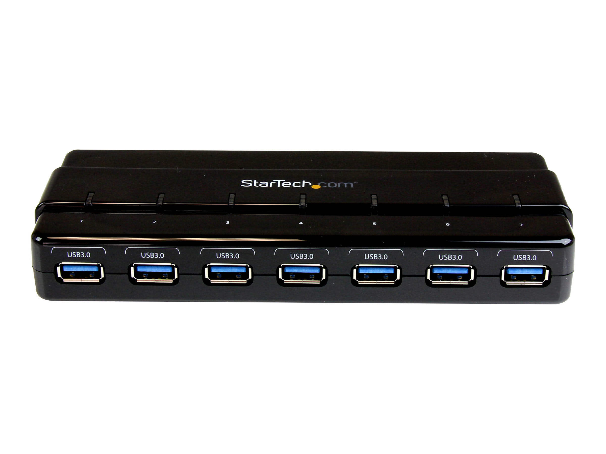 StarTech.com 7 Port USB 3.0 SuperSpeed Hub - USB 3 Hub Netzteil / Stromanschluss und Kabel