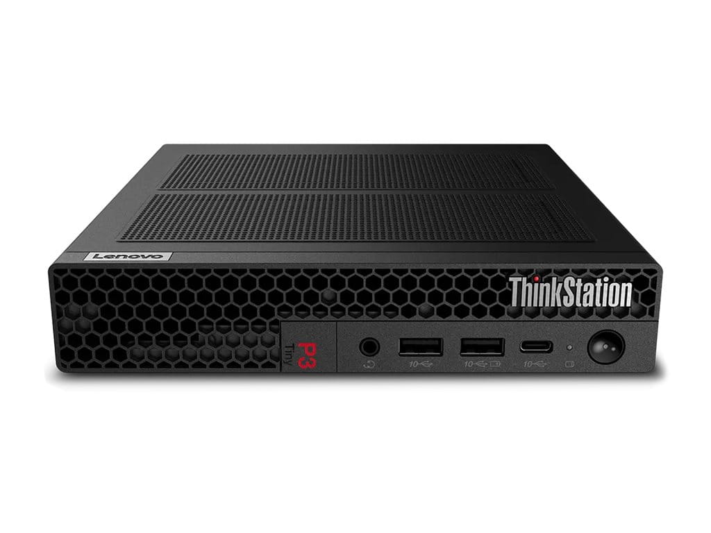 Lenovo ThinkStation P3 30H0 - Mini - 1 x Core i5 i5-14600 / 2.7 GHz - vPro Enterprise - RAM 16 GB - SSD 512 GB - TCG Opal Encryption, NVMe, Performance - UHD Graphics 770 - 1GbE, Wi-Fi 6E - WLAN: Bluetooth 5.1, 802.11a/b/g/n/ac/ax (Wi-Fi 6E) Lenovo ThinkStation P3 30H0 - Mini - 1 x Core i5 i5-14600 / 2.7 GHz - vPro Enterprise - RAM 16 GB - SSD 512 GB - TCG Opal Encryption, NVMe, Performance - UHD Graphics 770 - 1GbE, Wi-Fi 6E - WLAN: Bluetooth 5.1, 802.11a/b/g/n/ac/ax (Wi-Fi 6E)