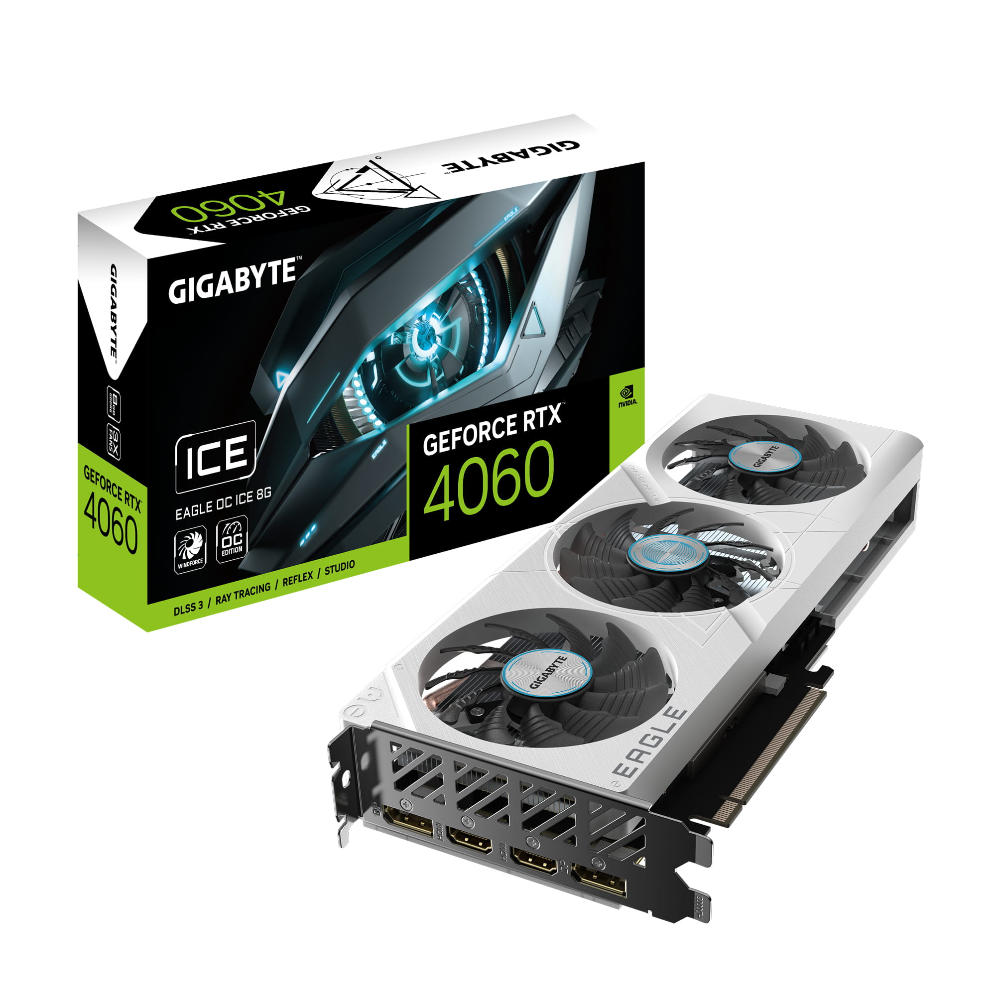 Gigabyte GeForce RTX 4060 EAGLE OC ICE 8G - Grafikkarten