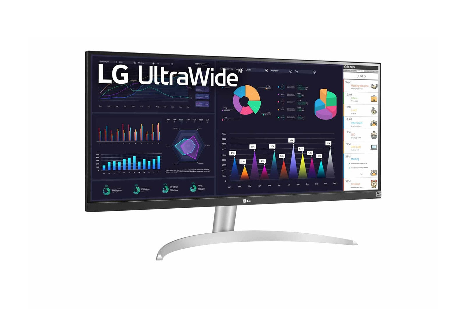 LG 29WQ600-W - LED-Monitor - 73 cm (29") - 2560 x 1080 UWFHD @ 100 Hz