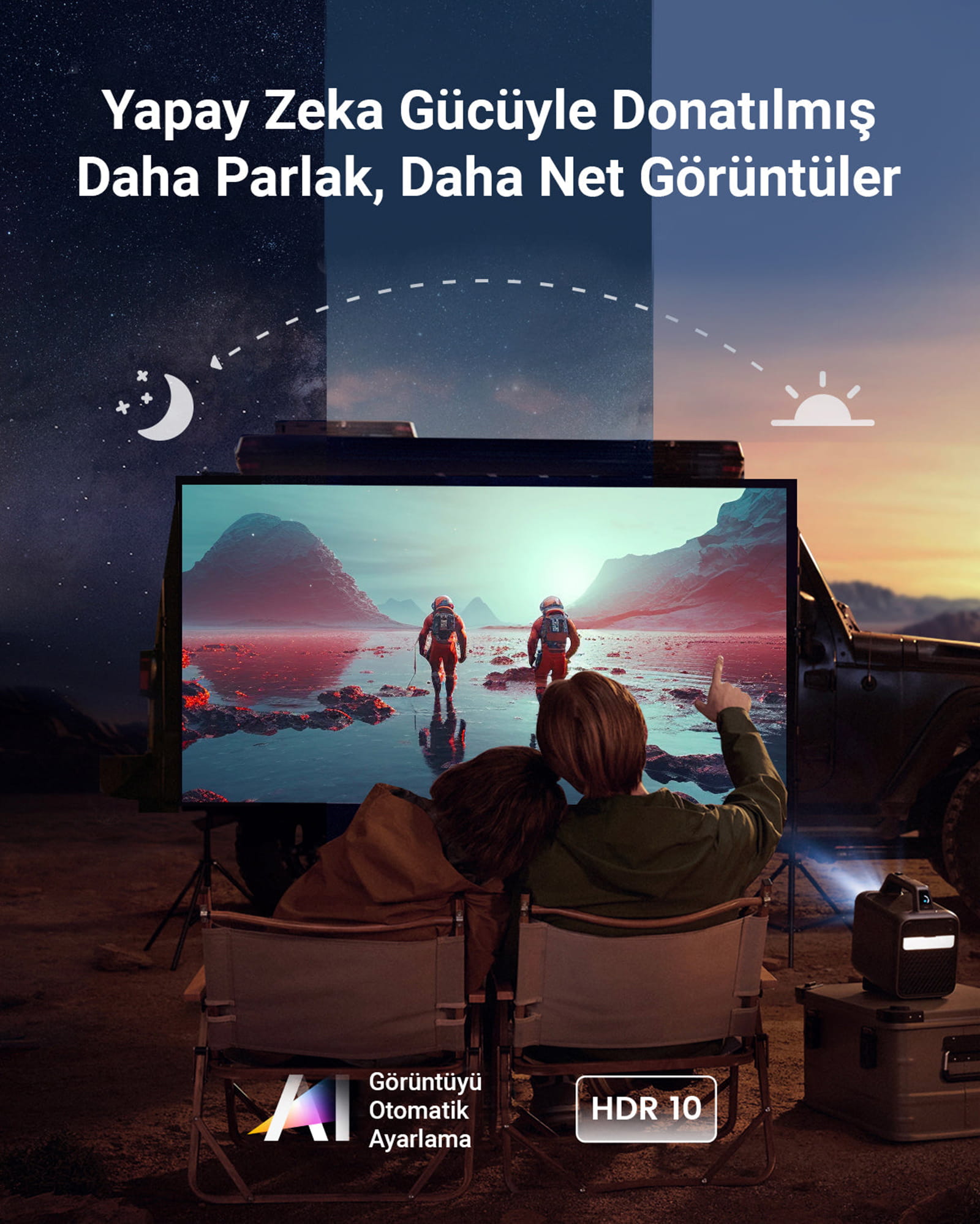 Anker Innovations Nebula Mars 3 - DLP-Projektor - RGB LED - 1000 ANSI-Lumen - Full HD (1920 x 1080)