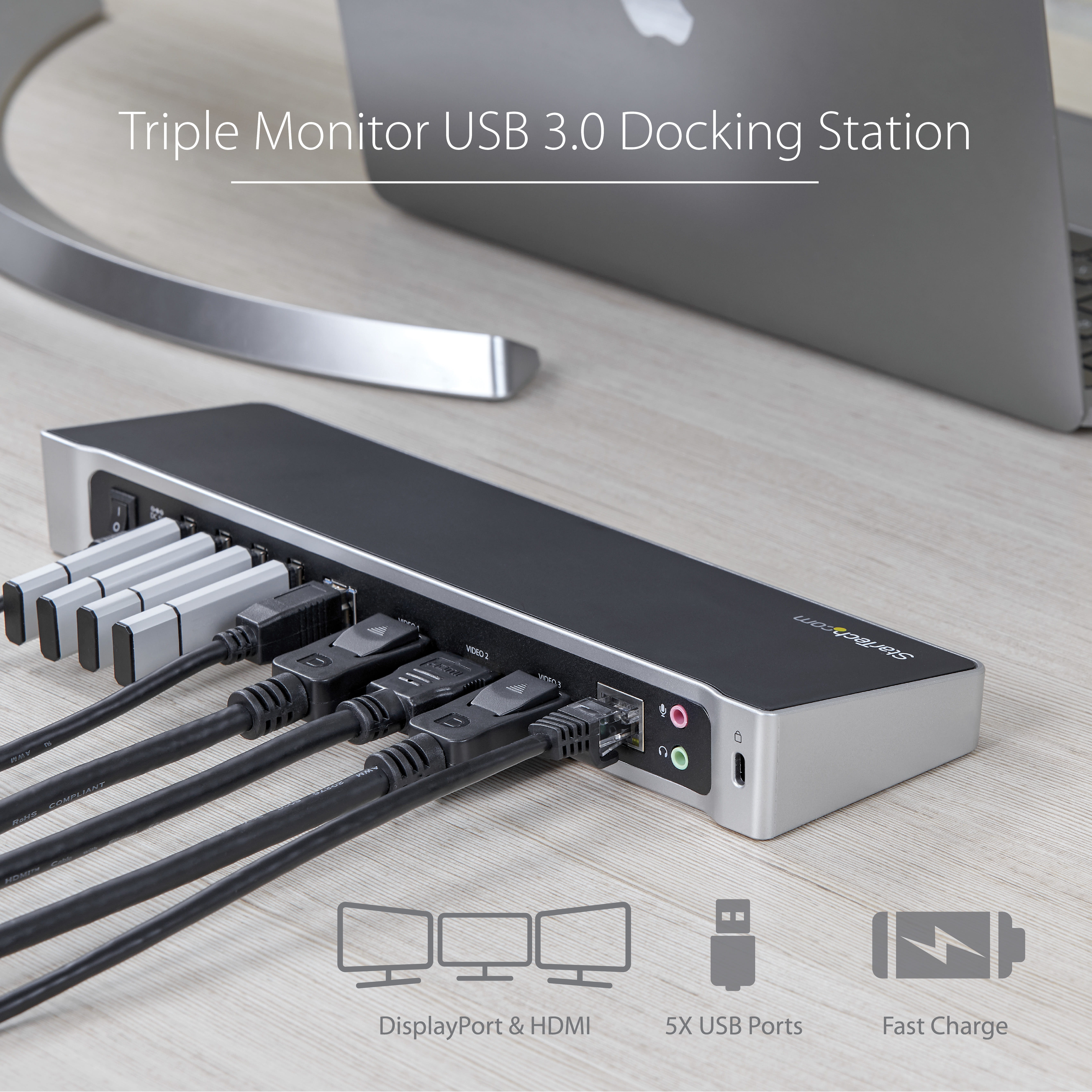 StarTech.com Triple-Video Laptop Dockingstation