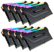 Corsair Vengeance RGB PRO - DDR4 - kit - 128 GB: 8 x 16 GB Verpackung geöffnet