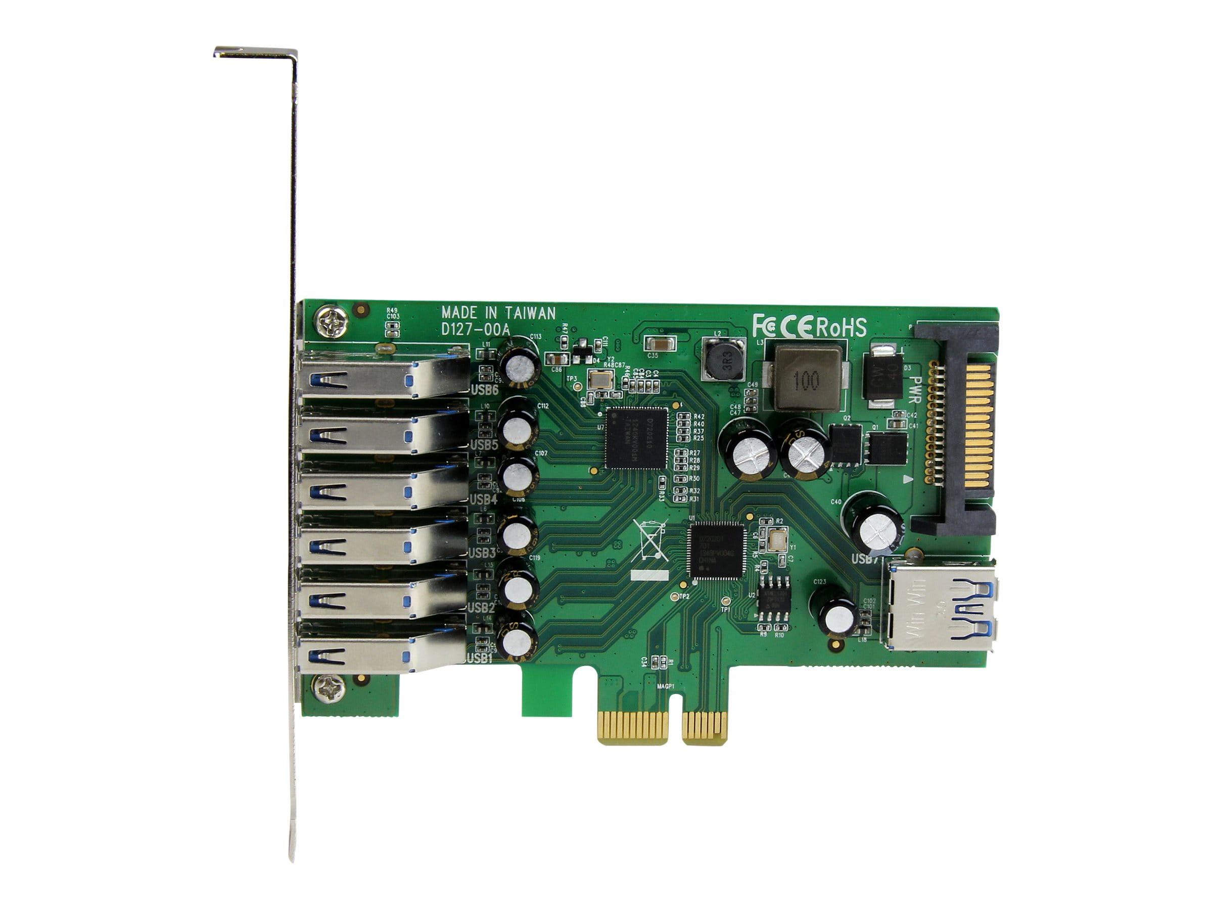 StarTech.com 7 Port PCI Express USB 3.0 Karte - PCIe USB 3.0 (Super Speed)