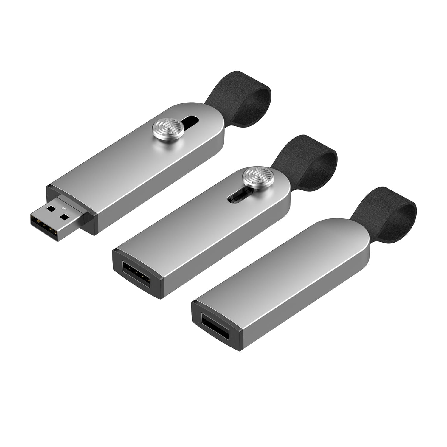 Etense USB-Stick - 32GB - USB 2.0 - metallic - mit Schlaufe