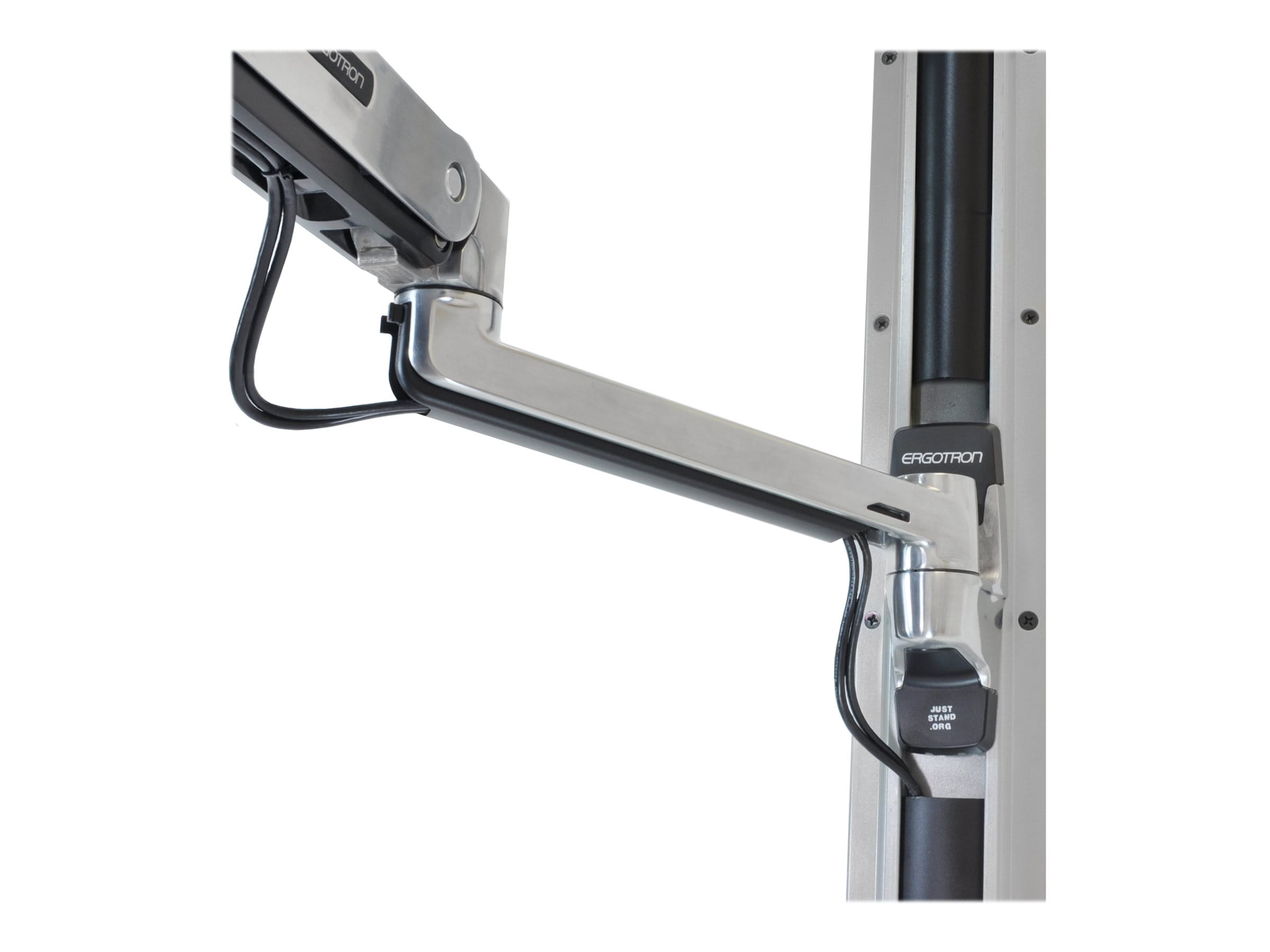 Ergotron LX Wall Mount System with Small CPU Holder - Systemeinheit-/Monitor-/Tastatur-Montagekit - Sitz-Steh - geeignet für Wandmontage - bis zu 106,7 cm (bis zu 42 Zoll)