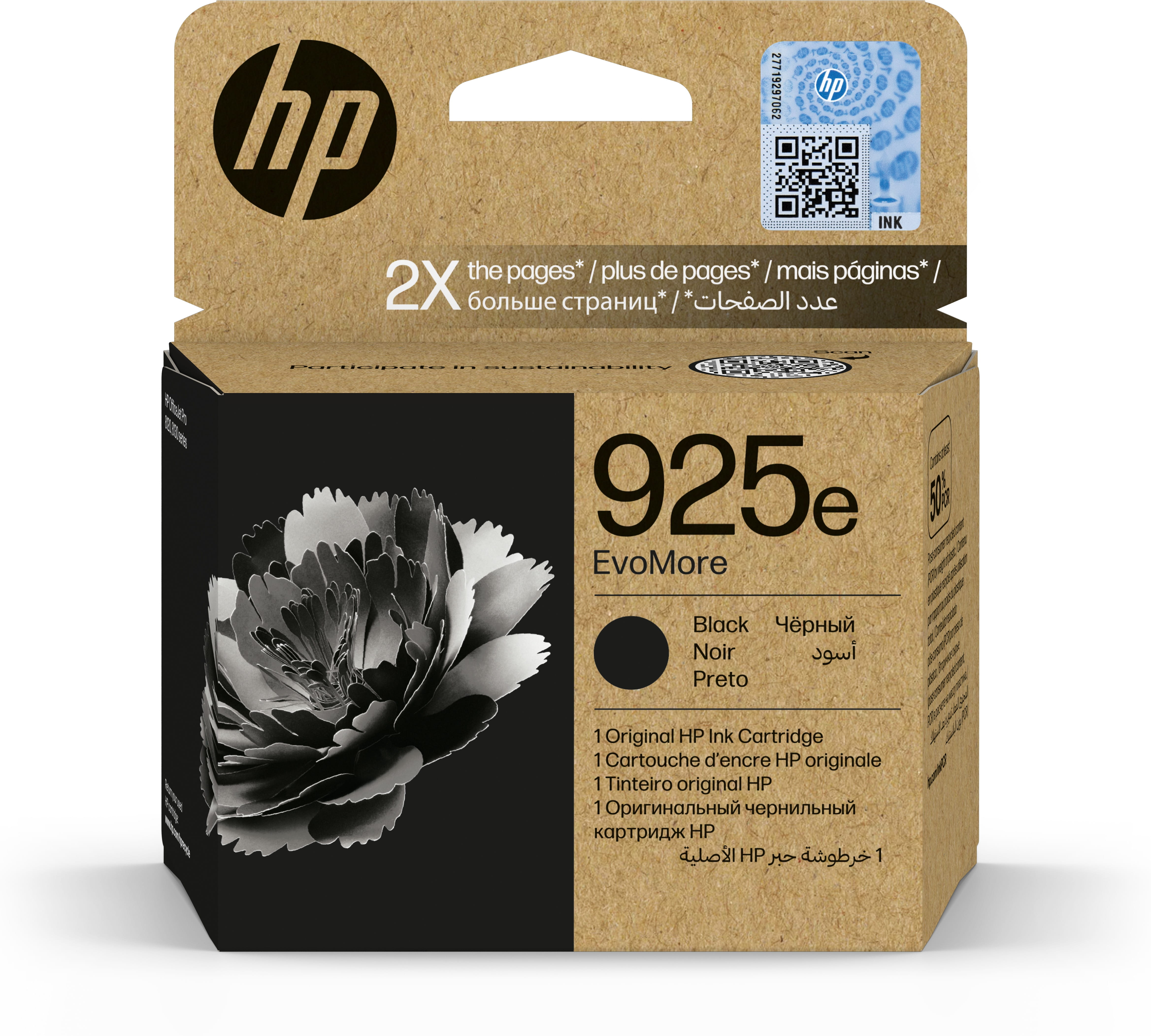 HP 925e EvoMore - Schwarz - original - Tintenpatrone