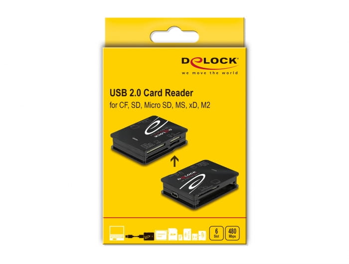 Delock Kartenleser (MMC, SD, xD, microSD, MS Micro, CFast Card)