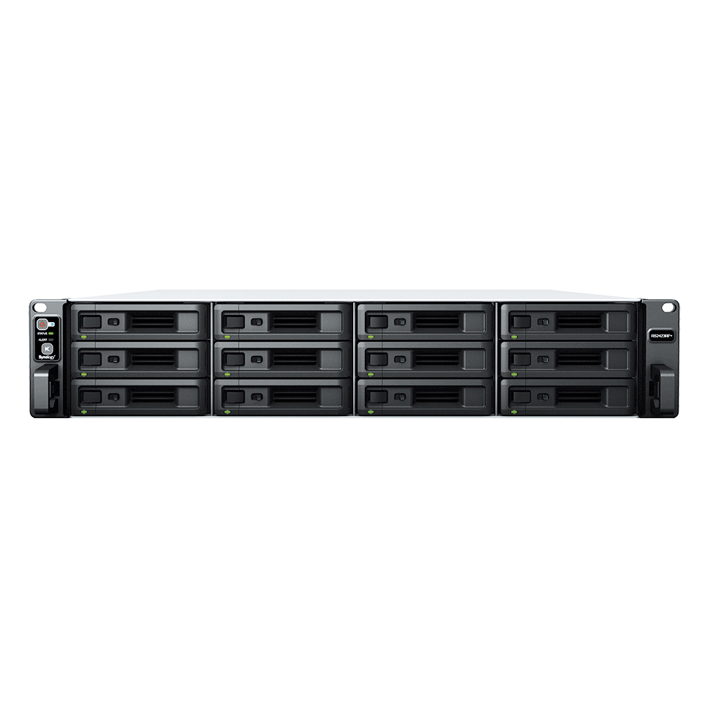 Synology RackStation RS2423RP+, NAS, Rack (2U), Ryzen Embedded, V1780B, 8 GB, DDR4