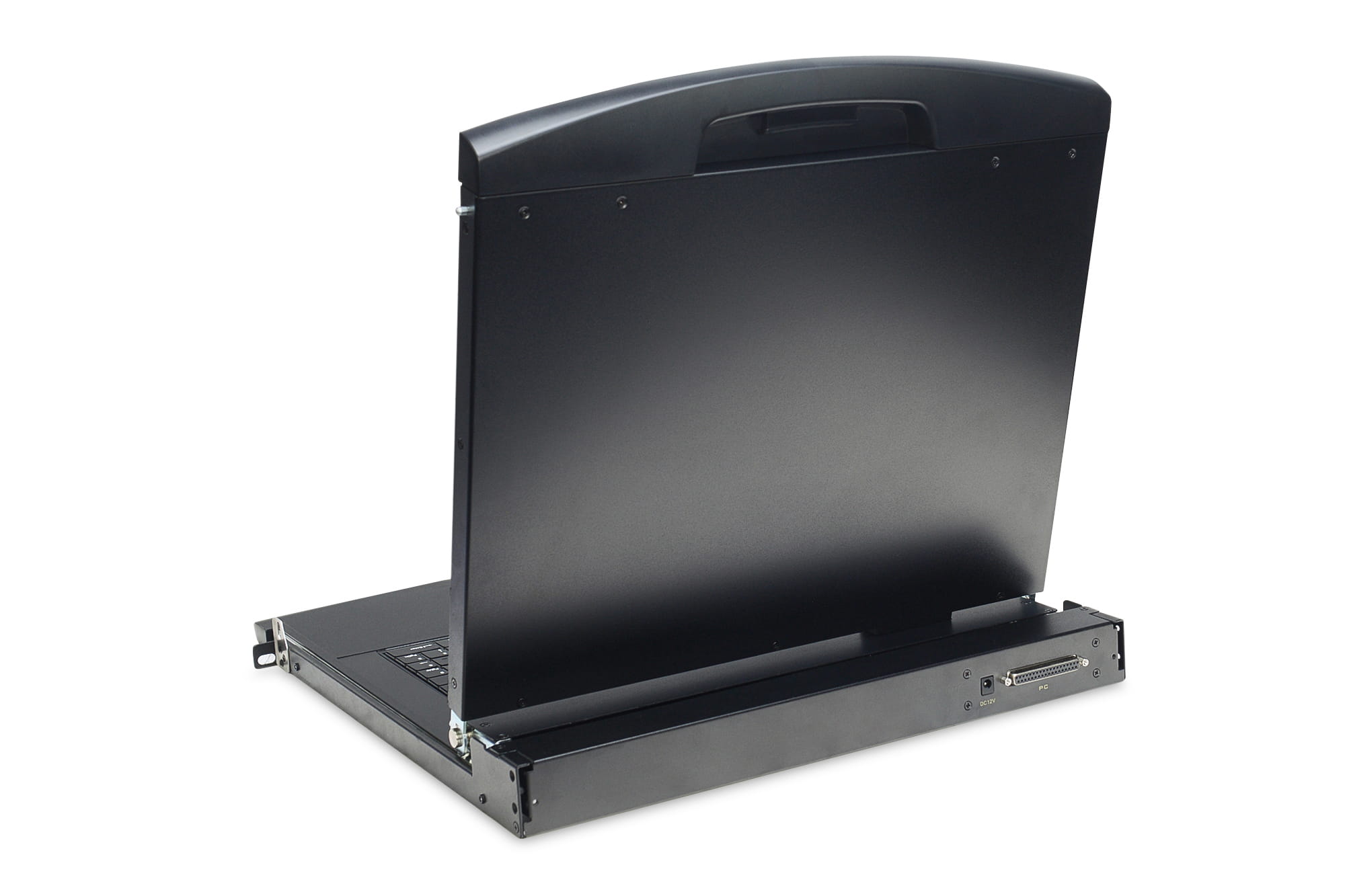 DIGITUS 17" LCD KVM-Konsole, 8-Port VGA, italienische Tastatur