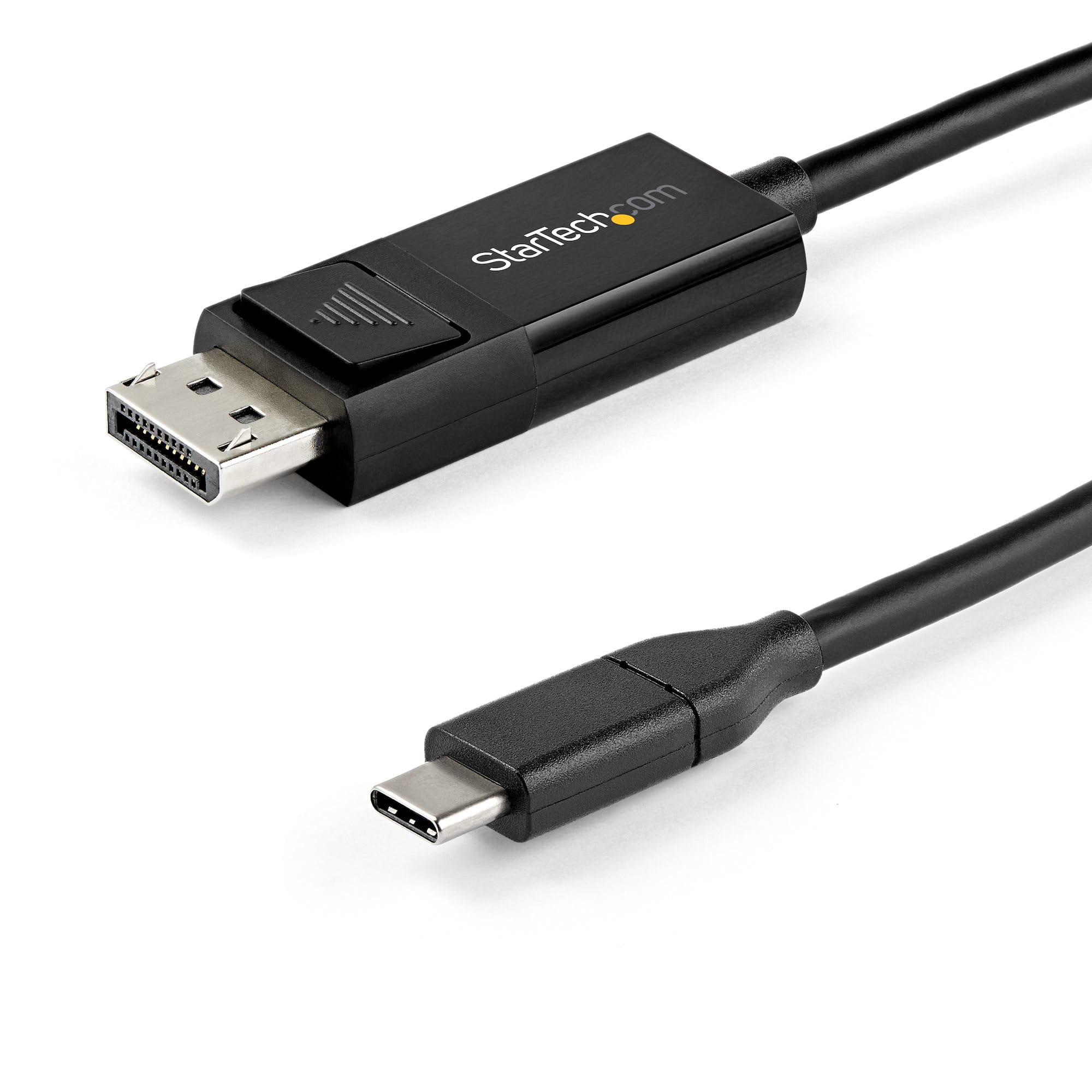 StarTech.com 6ft/2m USB C to DisplayPort 1.4 Cable 8K 60Hz/4K, Bidirectional DP to USB-C or USB-C to DP Reversible Video Adapter Cable, HBR3/HDR/DSC, USB Type C/Thunderbolt 3 Monitor Cable - 8K USB-C to DP Cable - DisplayPort-Kabel - 24 pin USB-C (M)