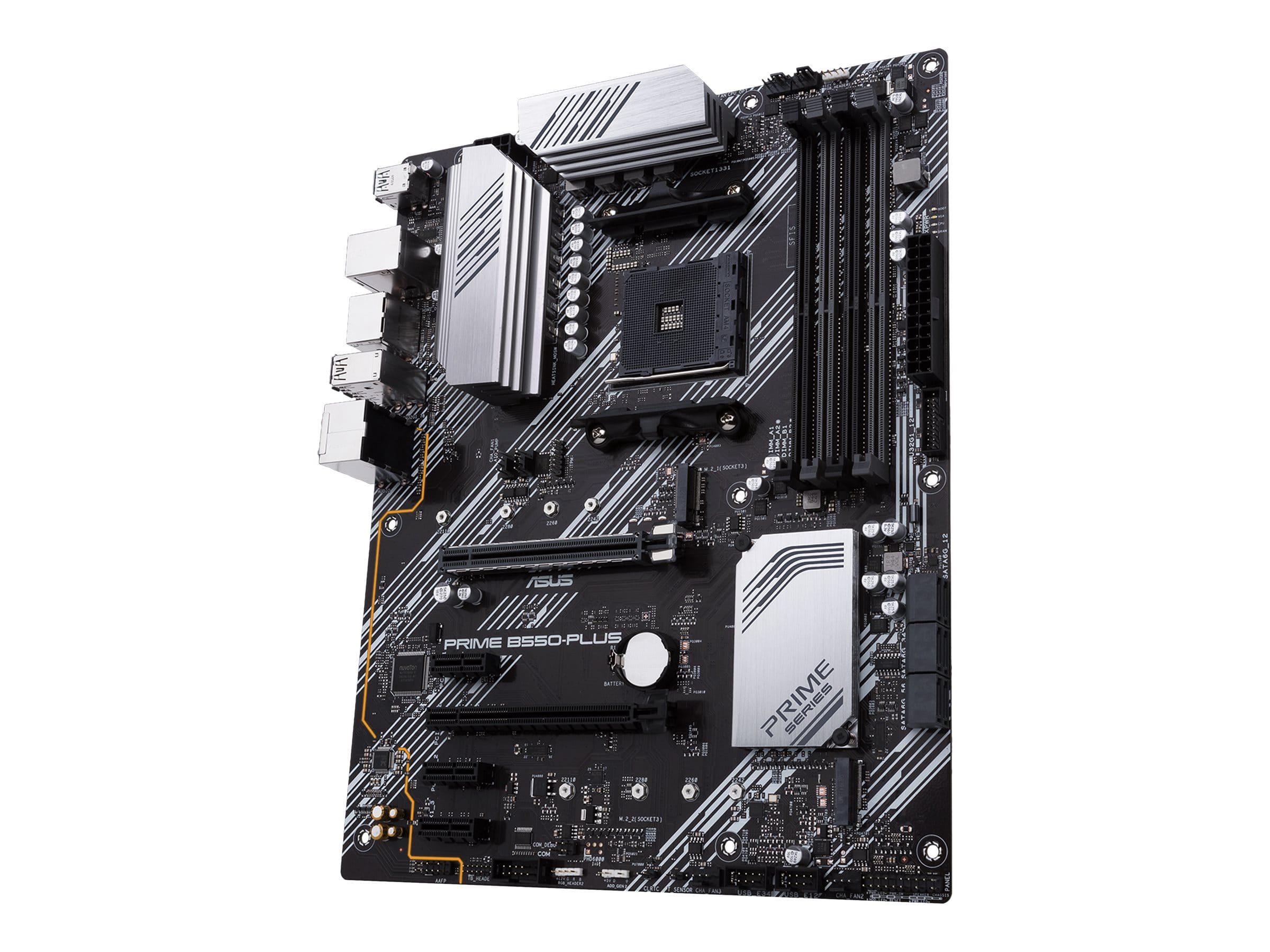 ASUS PRIME B550-PLUS - Motherboard - ATX - Socket AM4 - AMD B550 Chipsatz - USB-C Gen2, USB 3.2 Gen 1, USB 3.2 Gen 2 - Gigabit LAN - Onboard-Grafik (CPU erforderlich)