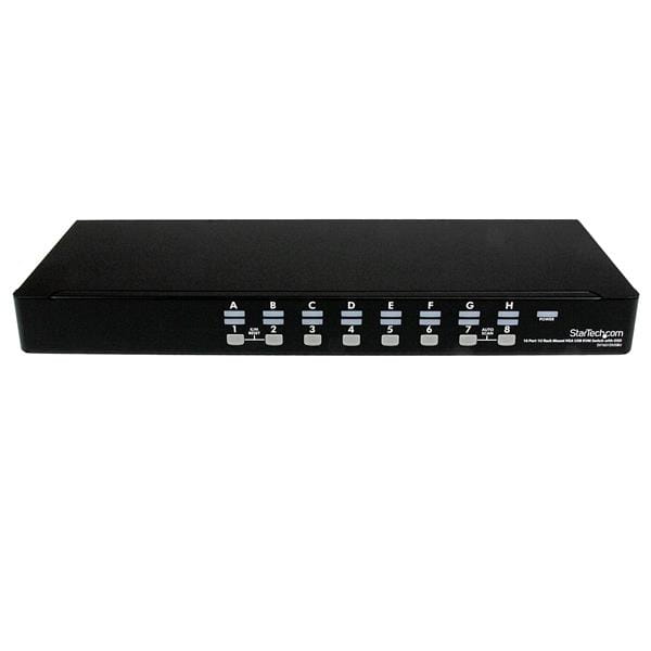 StarTech.com 16 Port 1U Rackmount USB KVM Switch with OSD (SV1631DUSBU)