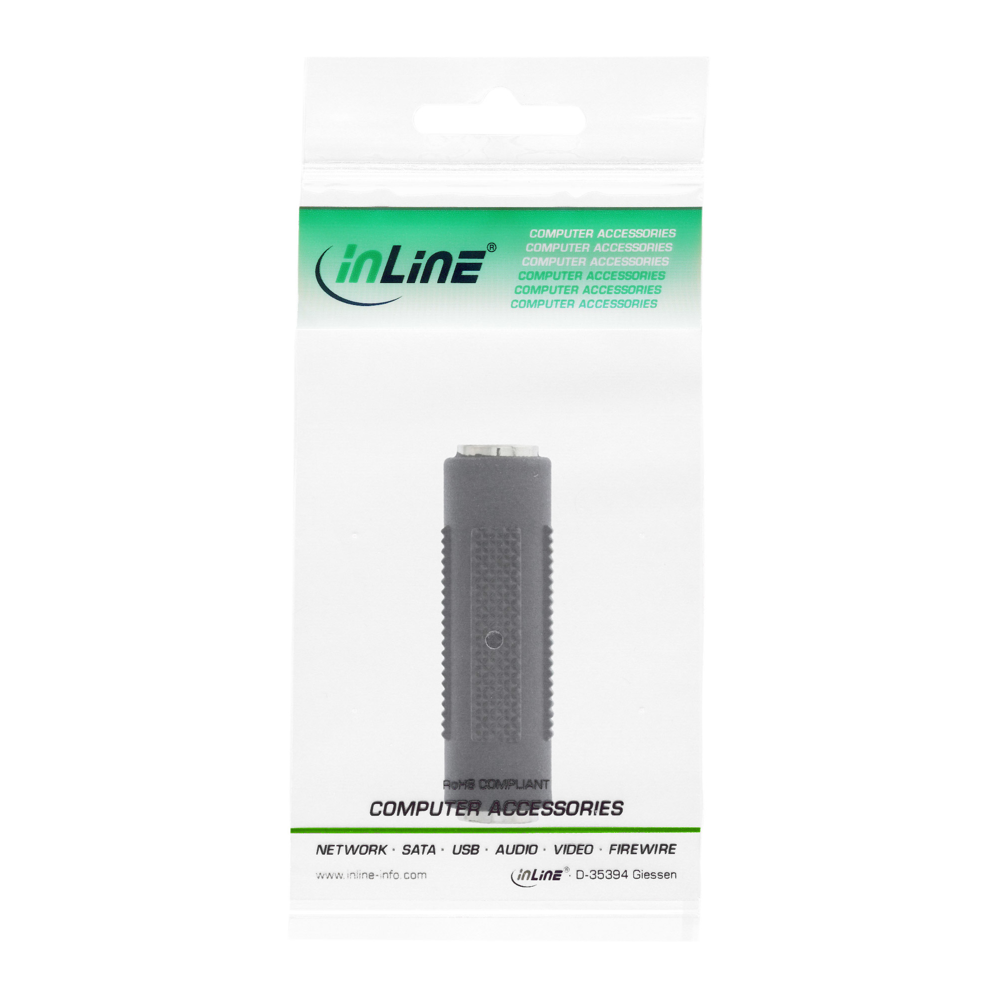 InLine Audio Adapter - 3,5mm Klinke Buchse / Buchse - Stereo
