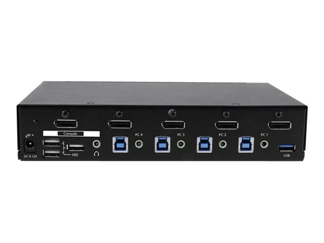 StarTech.com 4 Port DisplayPort KVM Switch - DP KVM Umschalter mit USB 3.0 Hub