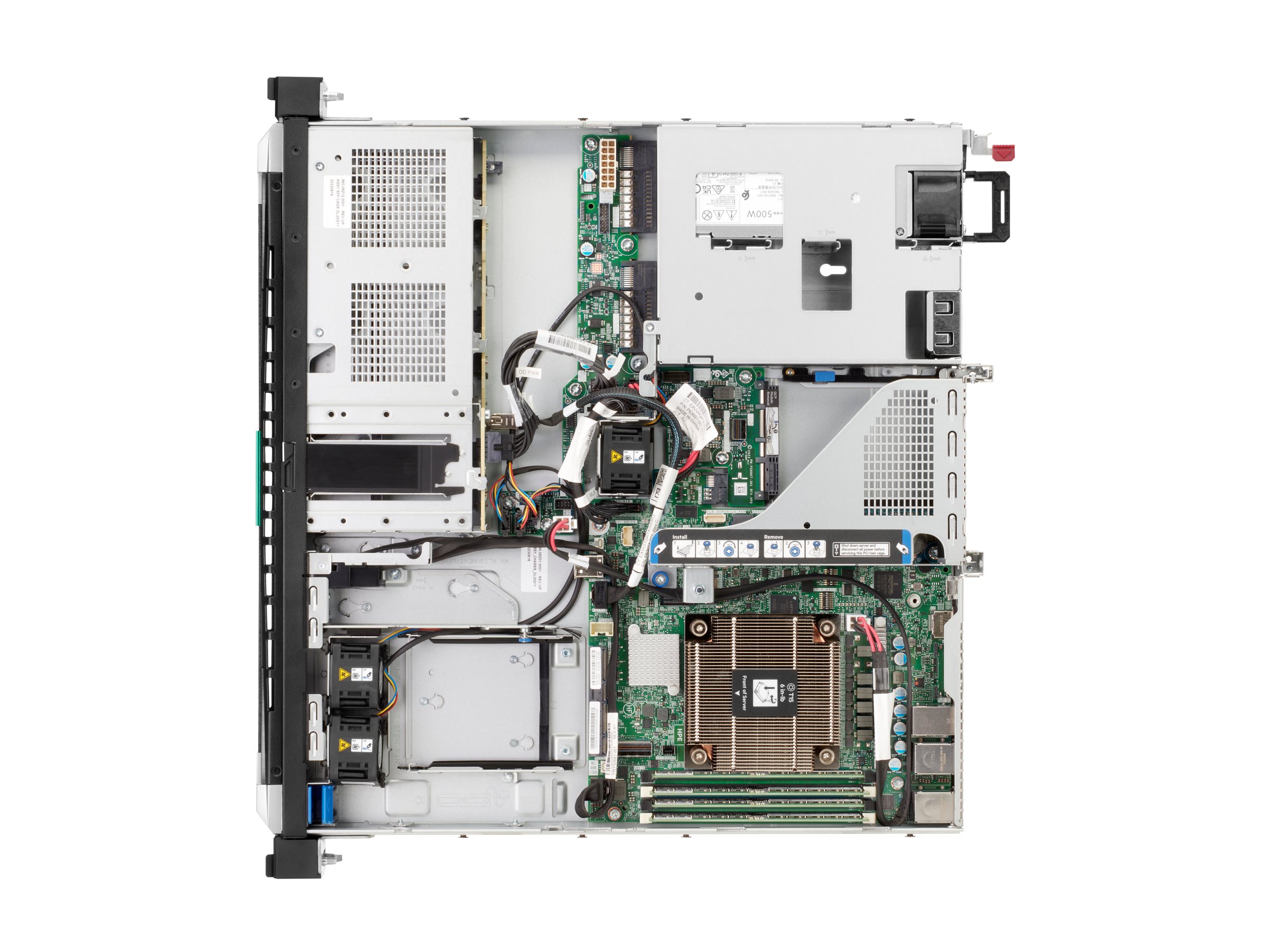 HPE ProLiant DL20 Gen11 - Server - Rack-Montage - 1 x Xeon E-2436 / 2.9 GHz - RAM: 1x 32 GB DDR5 - Drive: 2x 480 GB SATA SSD - Netzteil: 1x800W (Smart Choice)