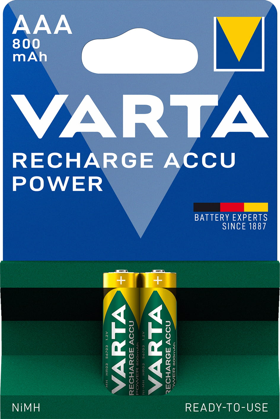 Varta Longlife - Batterie 2 x AAA - NiMH - (wiederaufladbar)