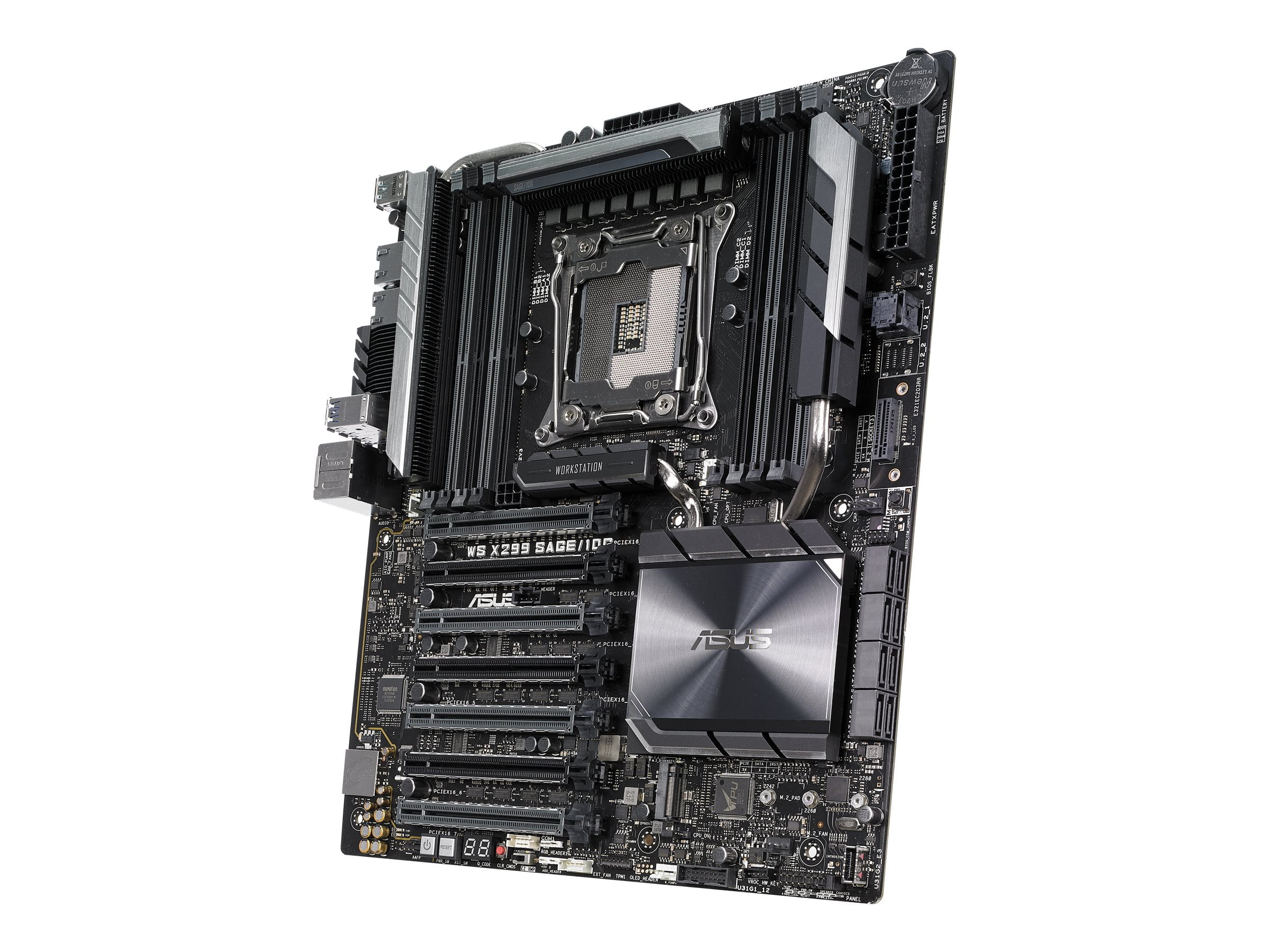 ASUS WS X299 SAGE/10G - Motherboard - SSI CEB - LGA2066 Socket - X299 Chipsatz - USB 3.1 Gen 1, USB-C Gen2, USB 3.1 Gen 2 - 2 x 10 Gigabit LAN - HD Audio (8-Kanal)