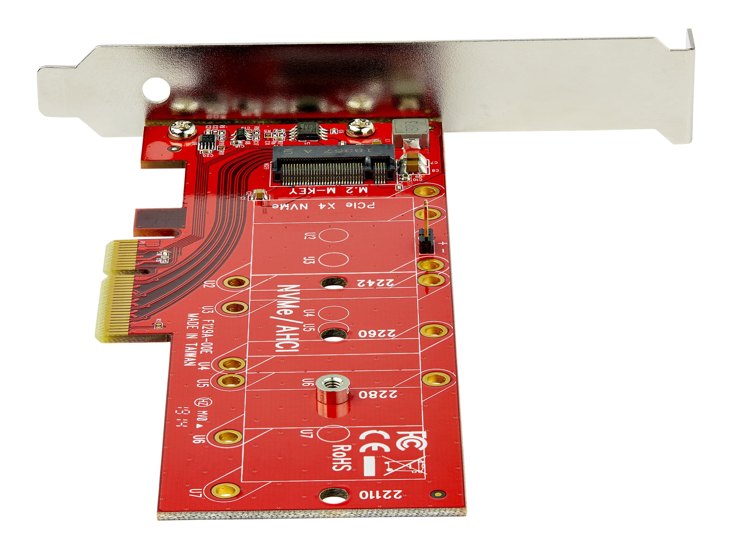 StarTech.com M2 PCIe SSD Adapter - x4 PCIe 3.0 NVMe / AHCI / NGFF / M-Key - Low Profile and Full Profile - SSD PCIe M.2 Adapter (PEX4M2E1)