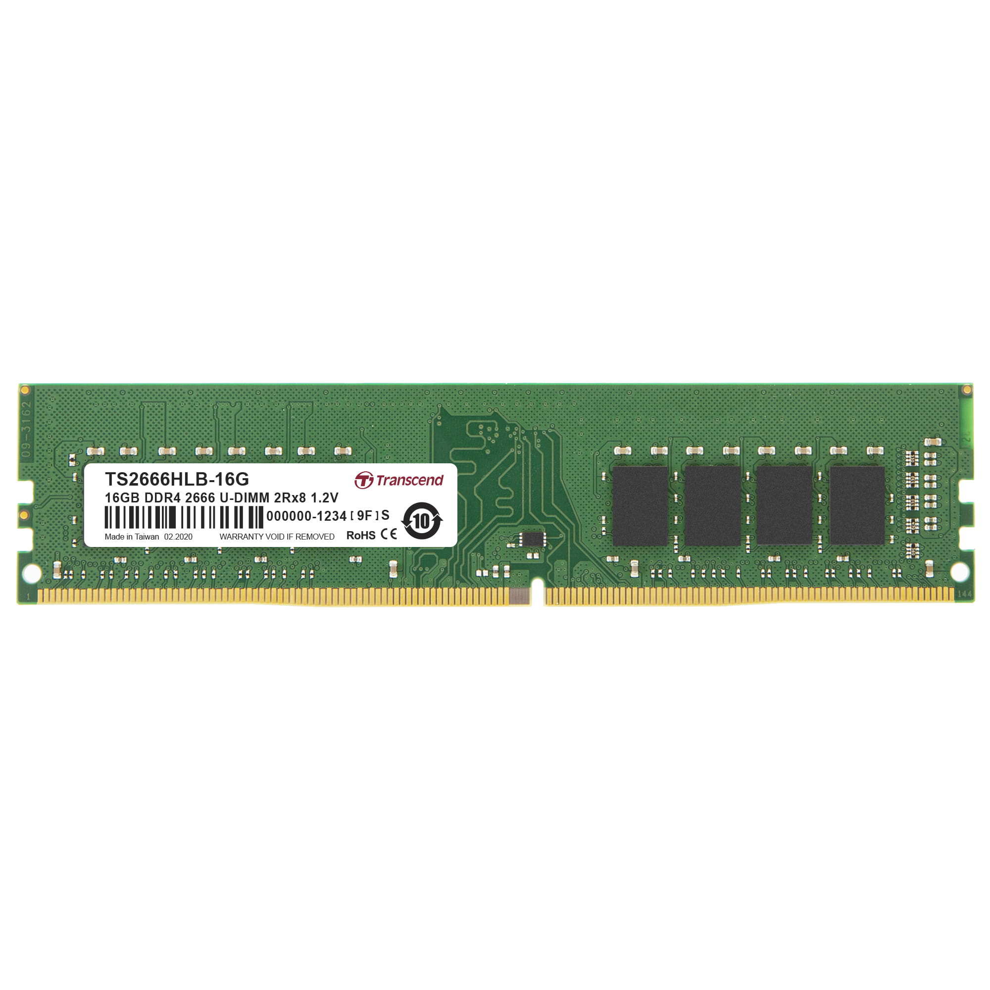 Transcend DDR4 - Modul - 16 GB - DIMM 288-PIN