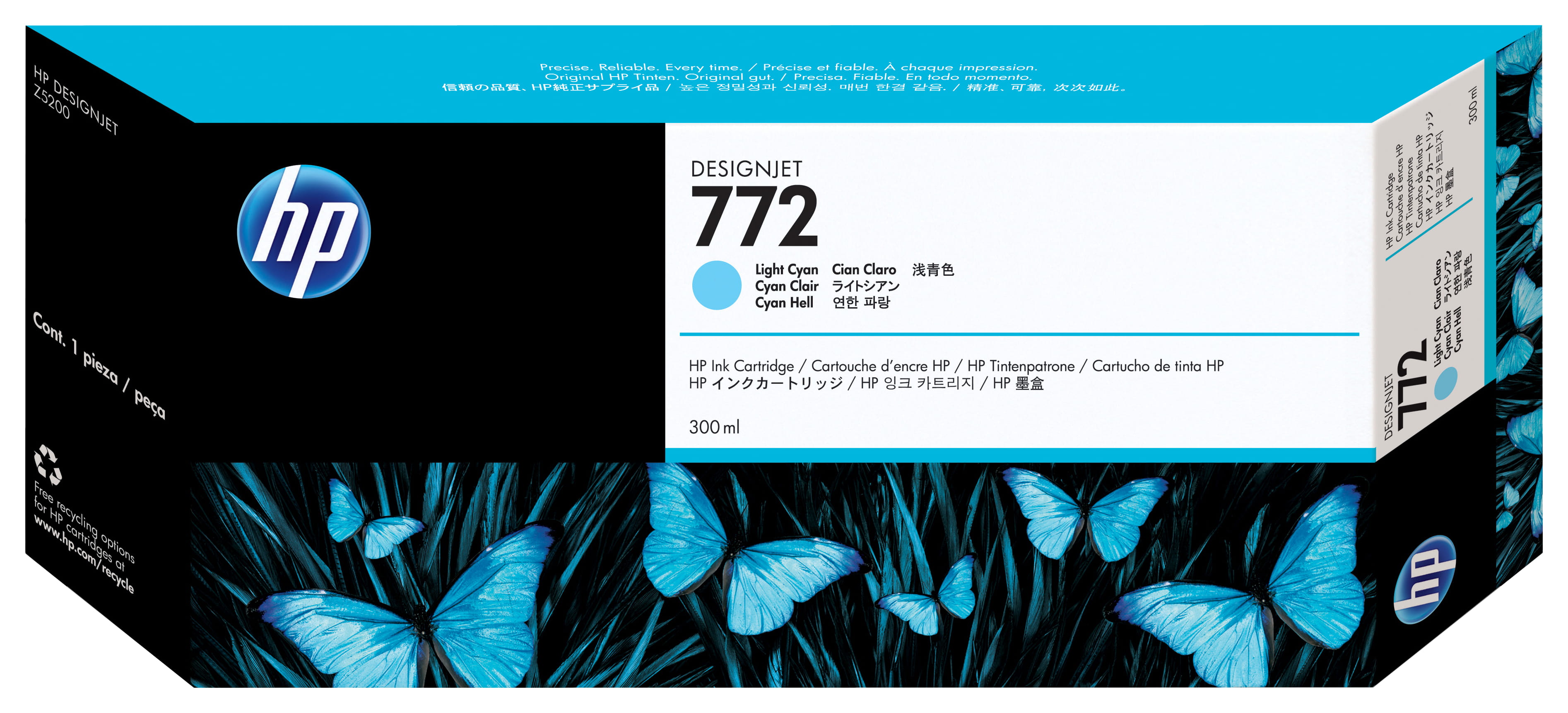 HP 772 - 300 ml - hell Cyan - original - Tintenpatrone