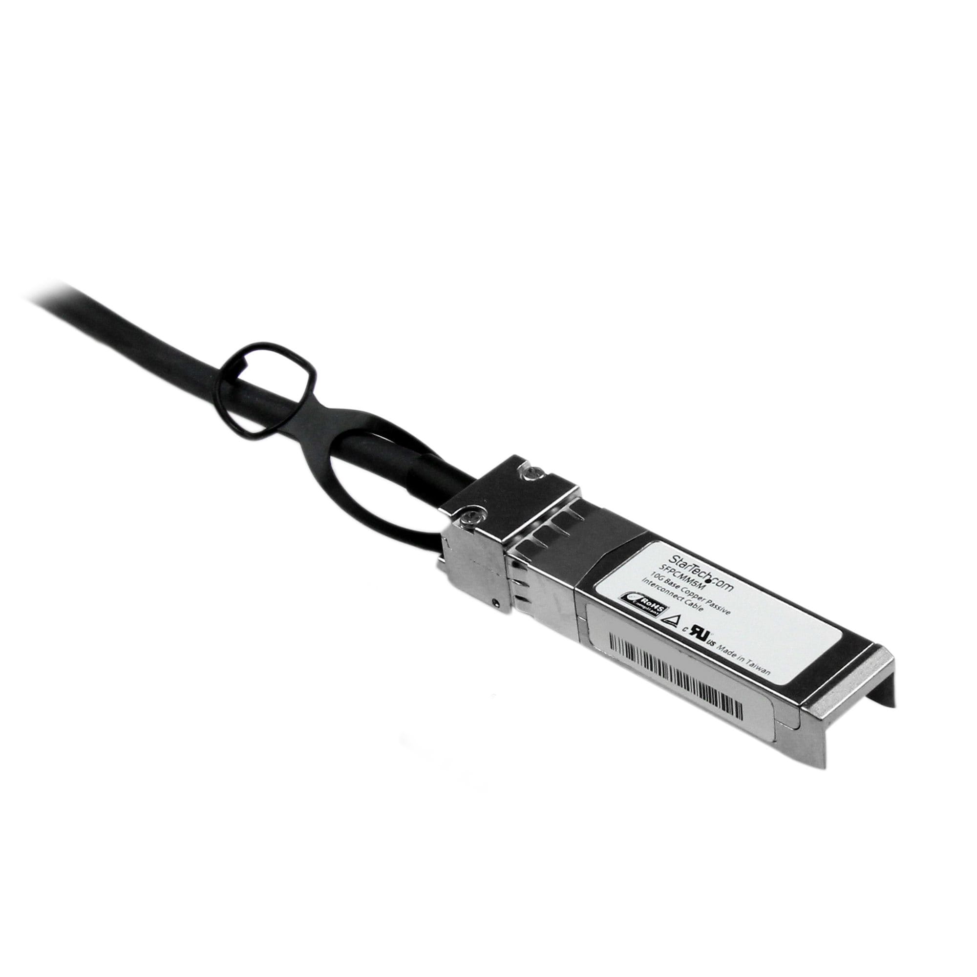 StarTech.com Cisco kompatibles SFP+ Twinax Kabel (5m, 10GBASE-CU SFP+ Direct Attach, passiv, 10Gigabit Kupfer Netzwerkkabel)