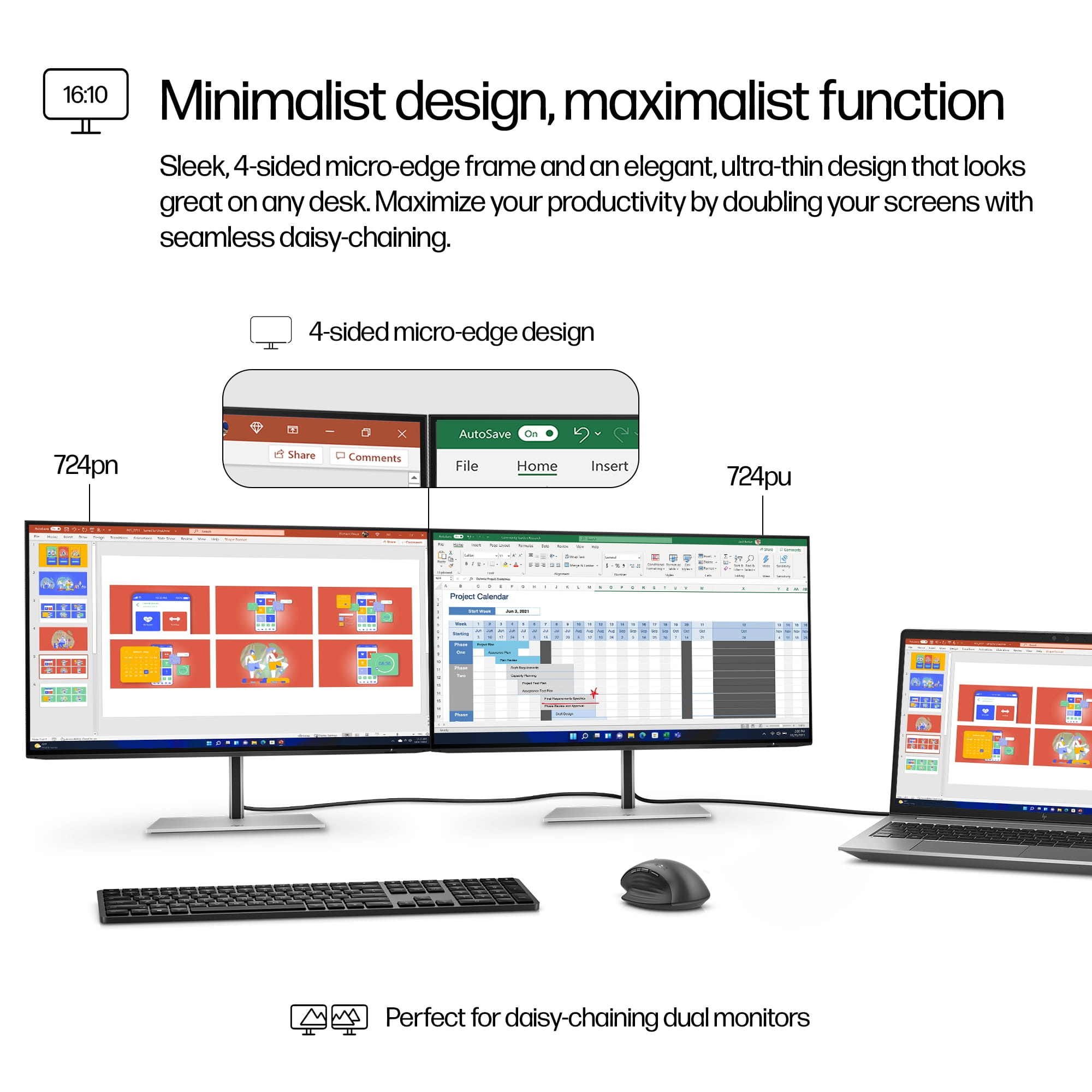 HP 724pn - Series 7 Pro - LED-Monitor - 61 cm (24")