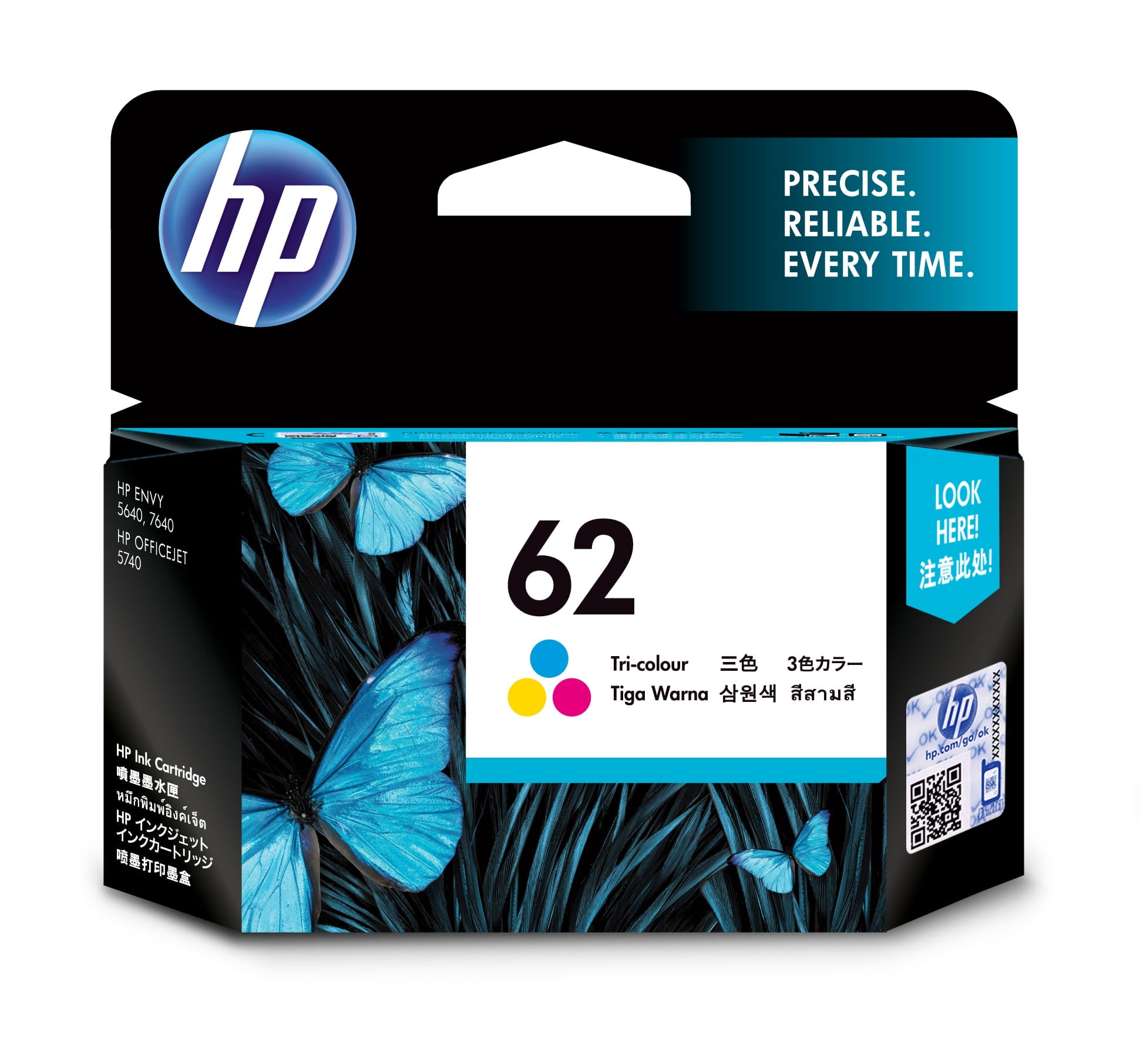 HP 62 - 4.5 ml - Farbe (Cyan, Magenta, Gelb)