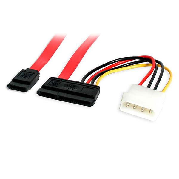 StarTech.com 45cm SATA Daten- und Stromkabel mit LP4 Molex - SATA-Kabel - Serial ATA 150/300/600 - SATA Combo (R)