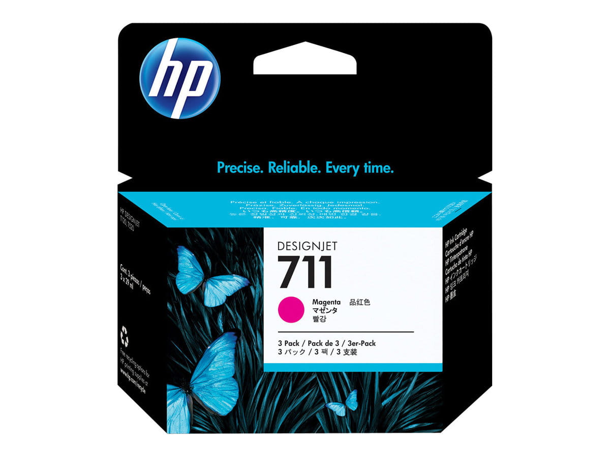 HP 711 - 3er-Pack - 29 ml - Magenta - Original