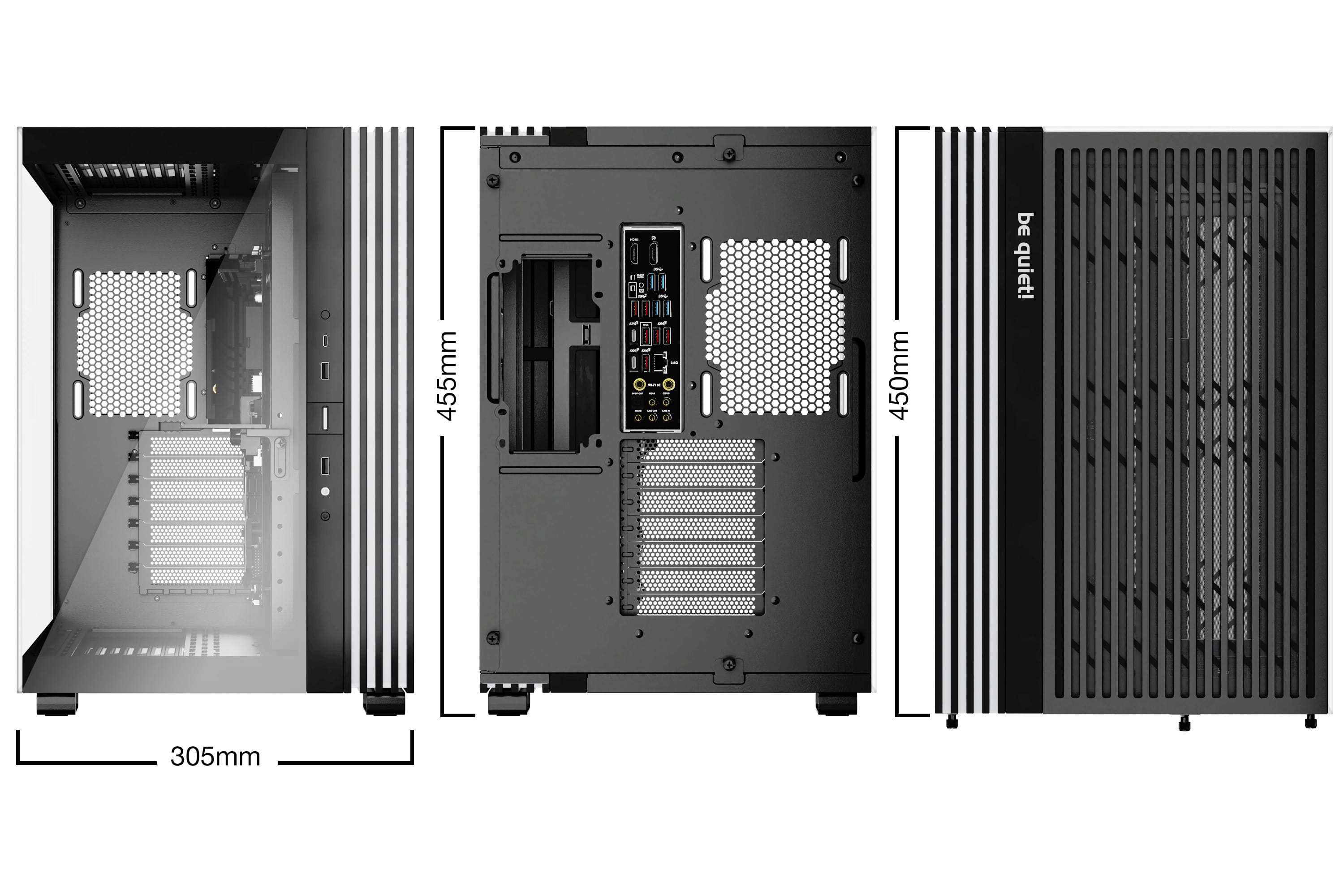 Be Quiet! Light Base 600 DX - Midi-Tower - ATX - Seitenteil mit Fenster (Glas)