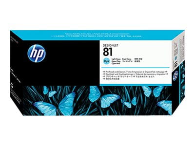 HP 81 - 13 ml - hell Cyan - Druckkopf mit Reiniger
