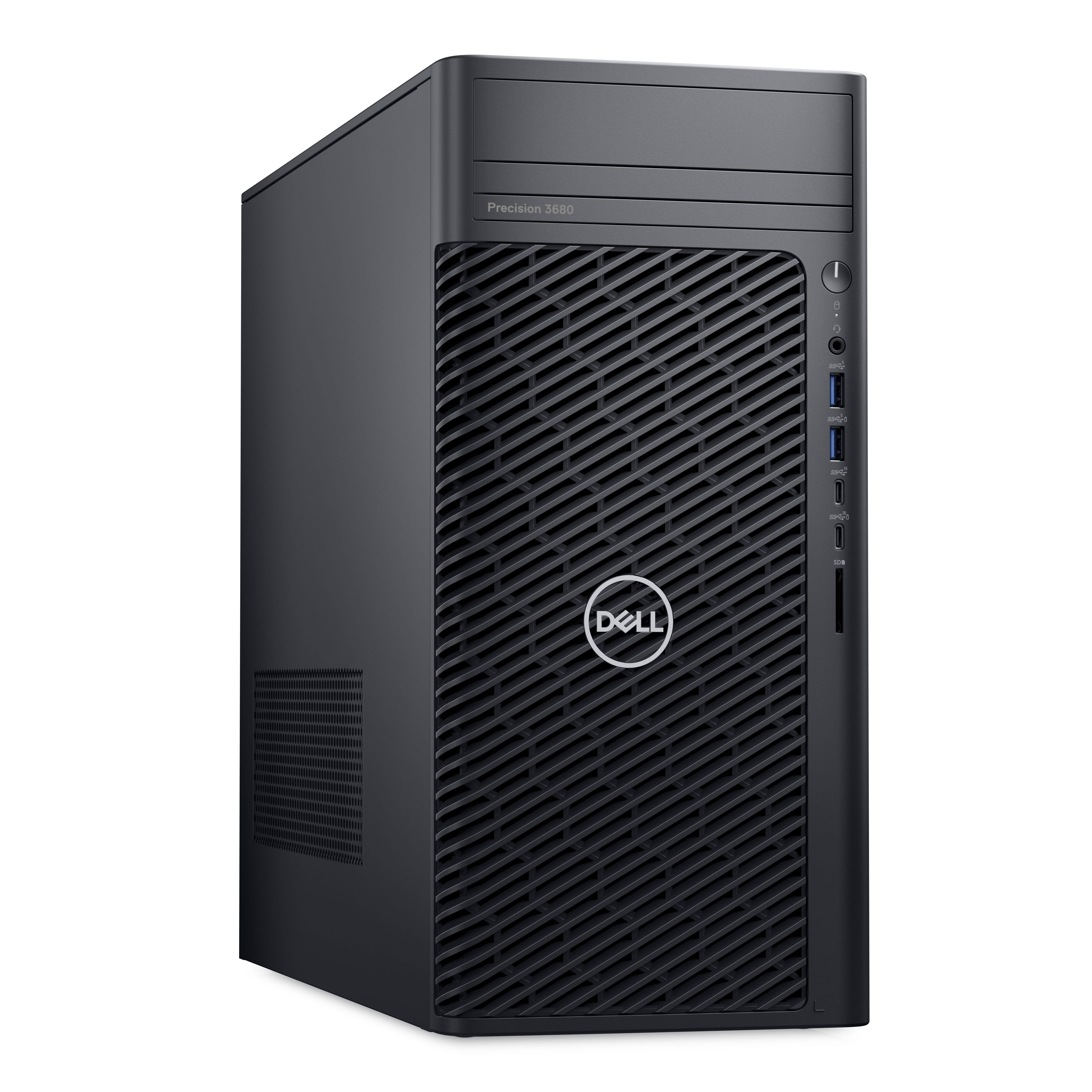 Dell Precision 3680 - Performance Tower - 1 x Core i7 i7-14700 / 2.1 GHz - vPro Enterprise - RAM 32 GB - SSD 1 TB - NVMe - T1000 - 1GbE - Win 11 Pro - Monitor: keiner - Schwarz, schwarz (Tastatur)