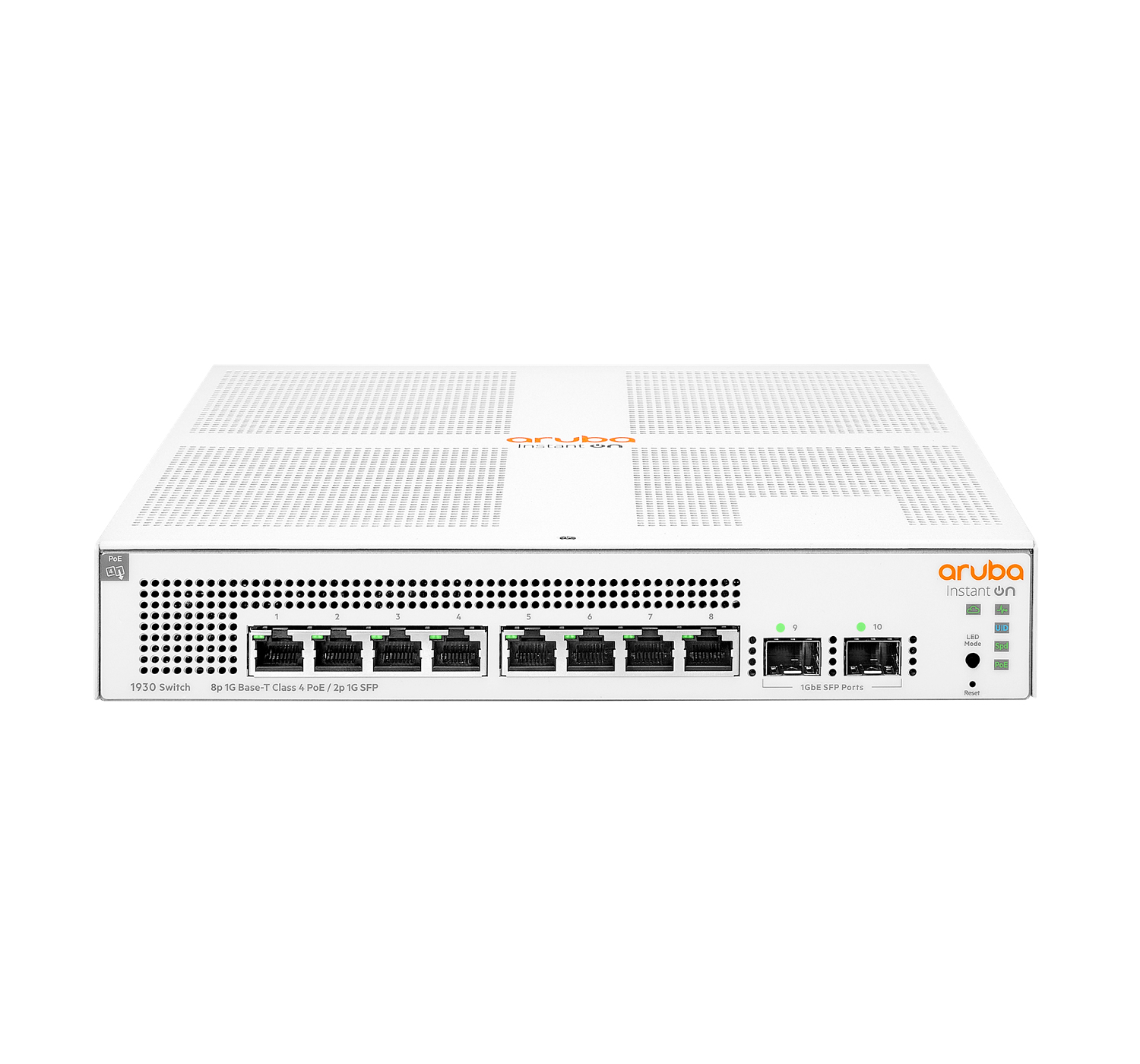 HPE Networking Instant On 1930 8G Class4 PoE 2SFP 124W Switch - Switch - L3 - managed - 8 x 10/100/1000 (PoE)